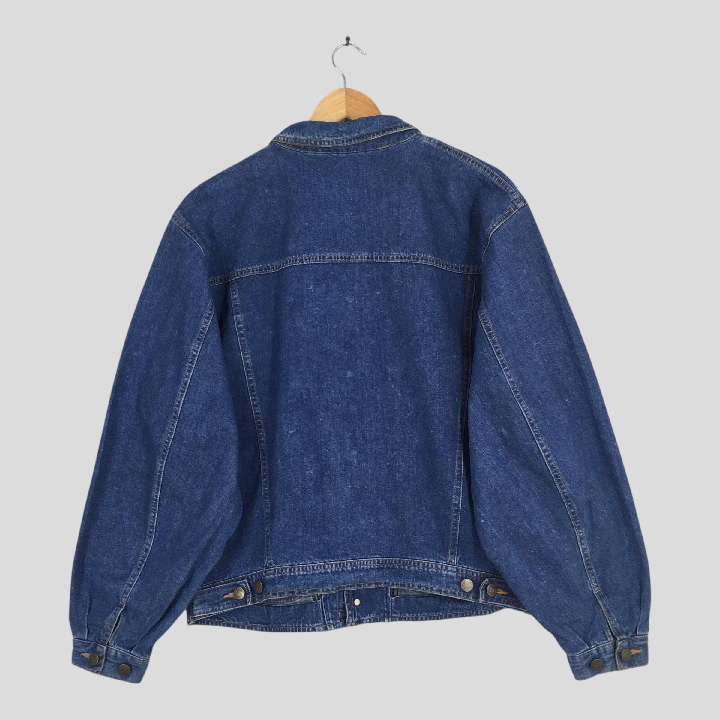Benetton Vintage 90's Benetton Formula 1 Denim Boxy Jacket Large Size US L / EU 52-54 / 3 - 8 Thumbnail