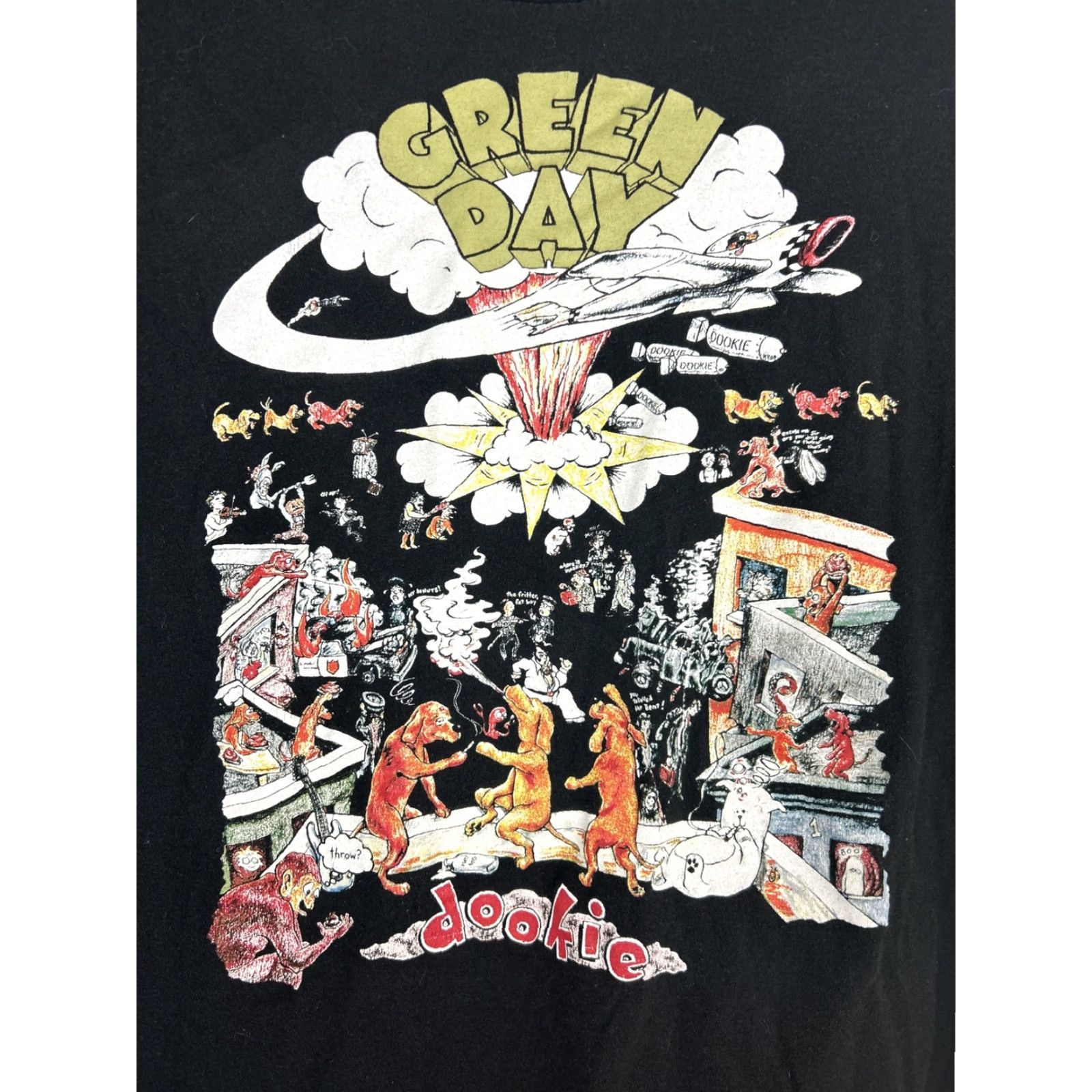 Mad Engine Green Day Band Dookie T-Shirt Mens XL Mad Engine Black Short Sleeve Size US XL / EU 56 / 4 - 2 Thumbnail