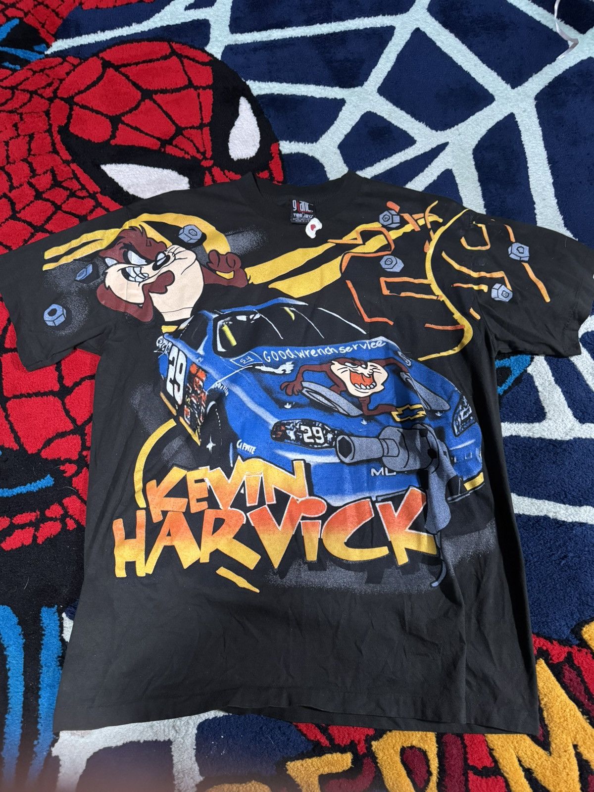 NASCAR KEVIN HARVICK TAZ NASCAR AOP GIANT DOUBLE SIDED TSHIRT Size US XL / EU 56 / 4 - 1 Thumbnail
