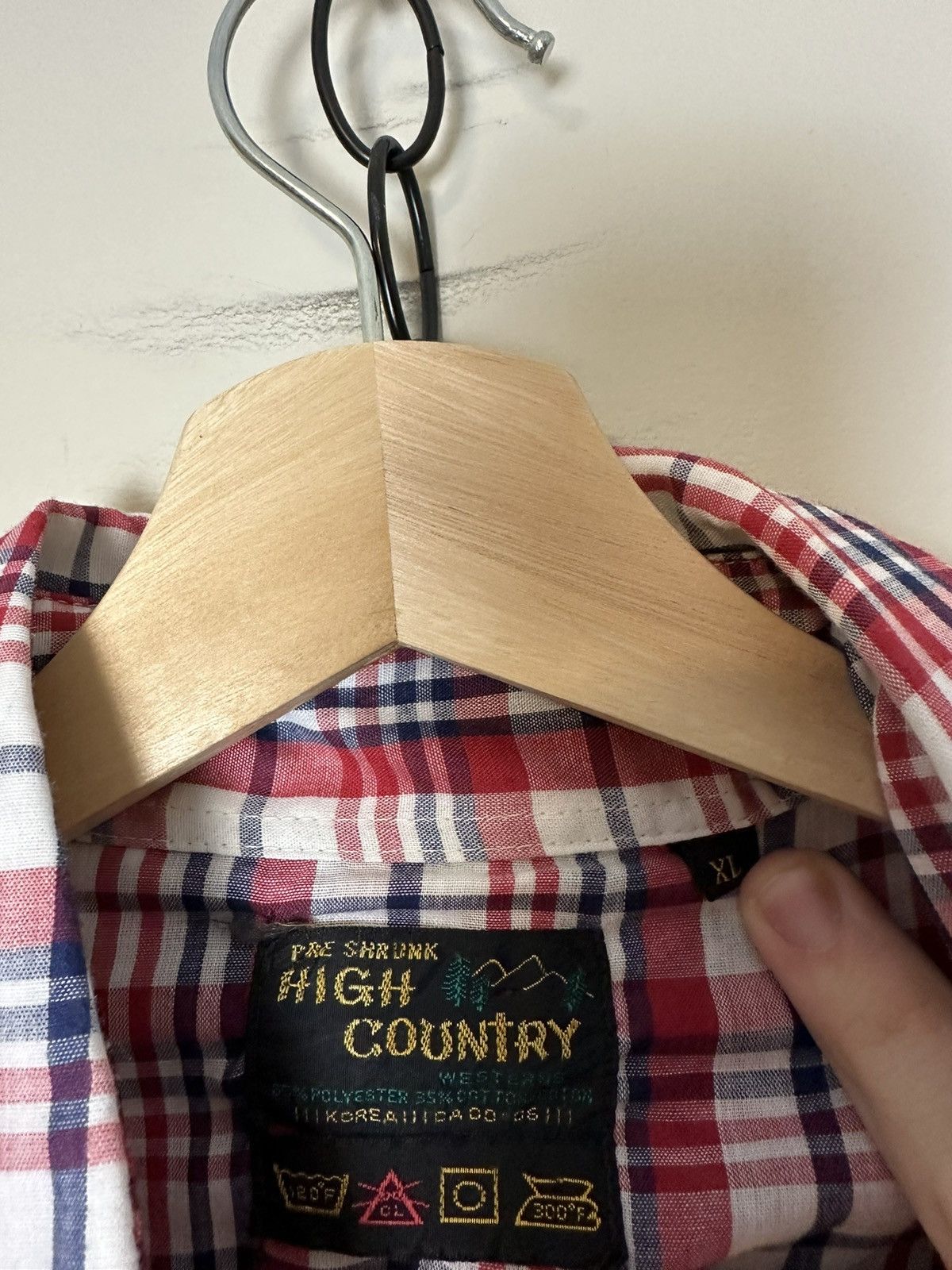 Vintage Vintage 1980s High Country Pearl Snap Plaid Shirt Size XL Size US XL / EU 56 / 4 - 3 Thumbnail