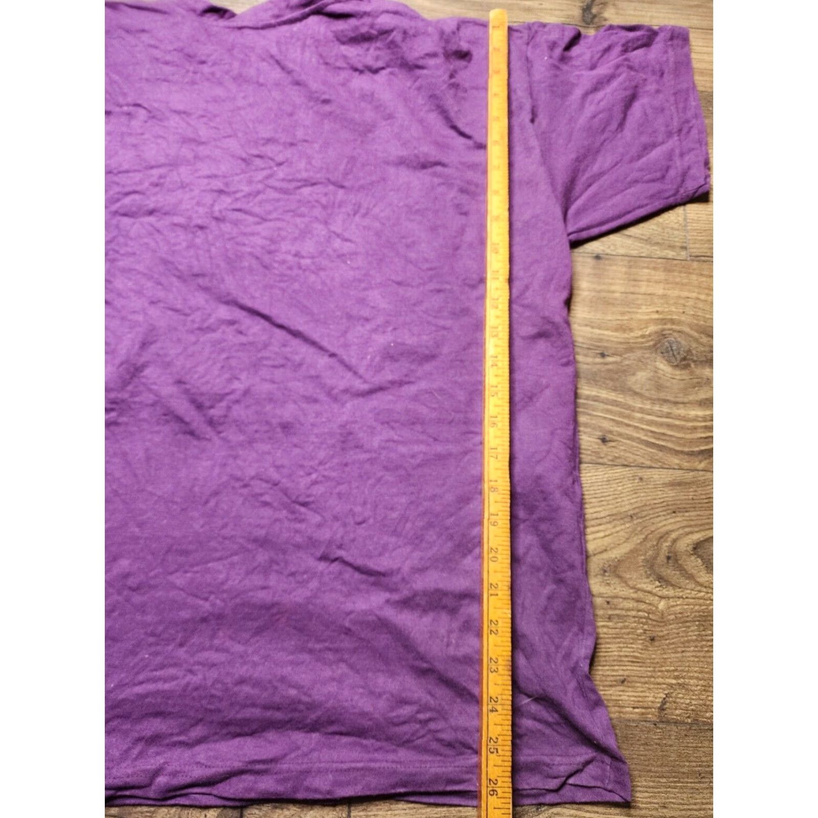 Vintage VINTAGE Womens XL Purple Flower Floral Art Puff Paint T Shirt Distressed Size XL / US 12-14 / IT 48-50 - 2 Thumbnail