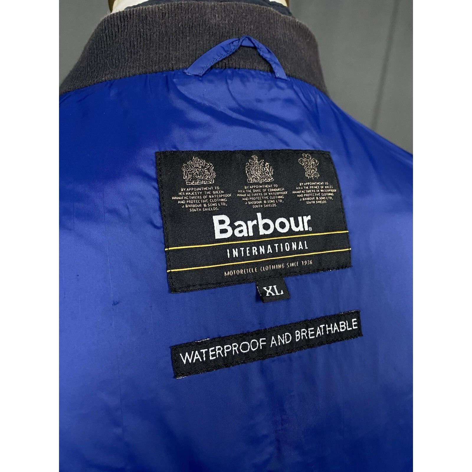 Barbour Barbour International Runnel Men's Blue Nylon Bomber Waterpr Size US XL / EU 56 / 4 - 11 Thumbnail