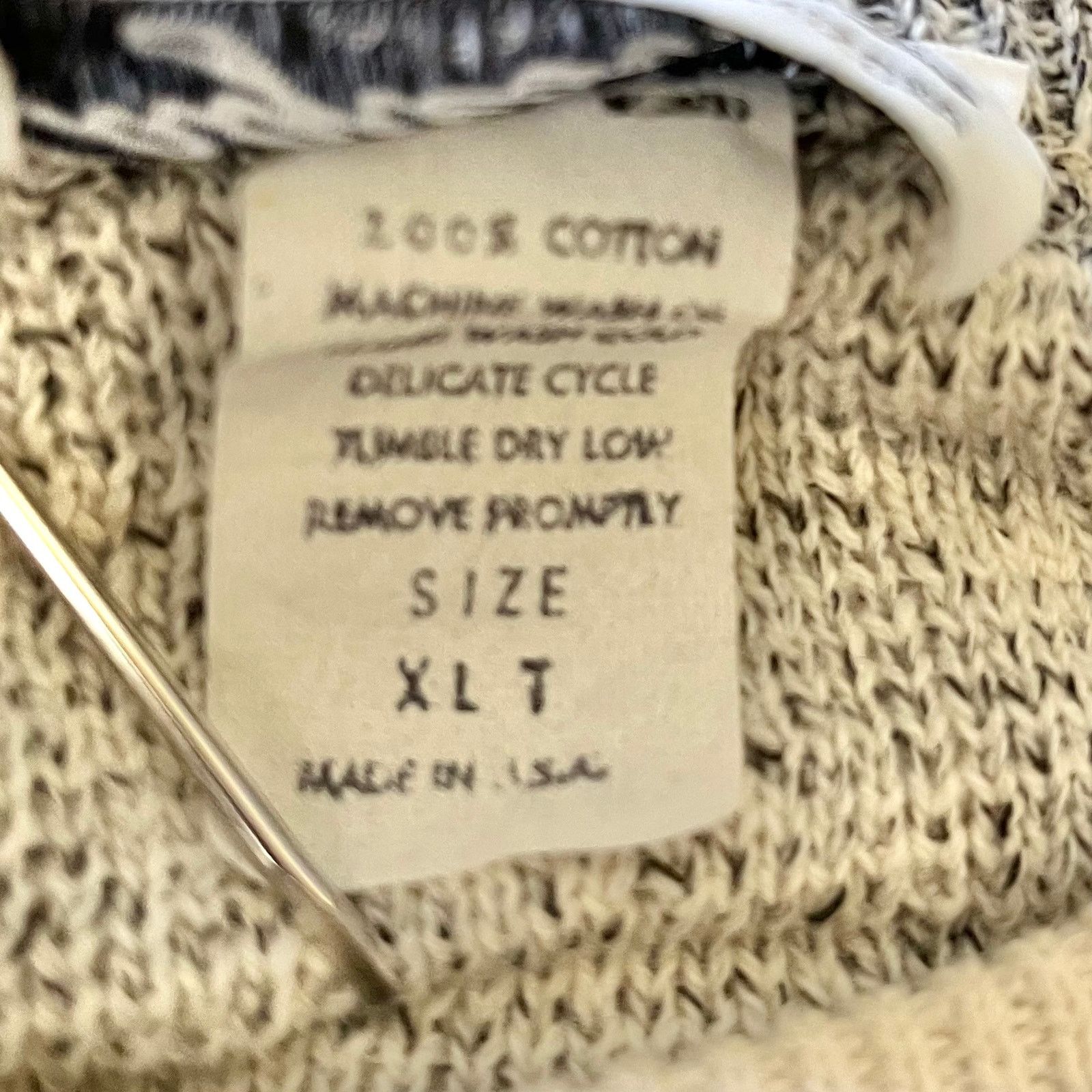 Vintage Vintage Eagleson's Checkered Gray Ivory-White Cotton Sweater Size US XL / EU 56 / 4 - 4 Thumbnail