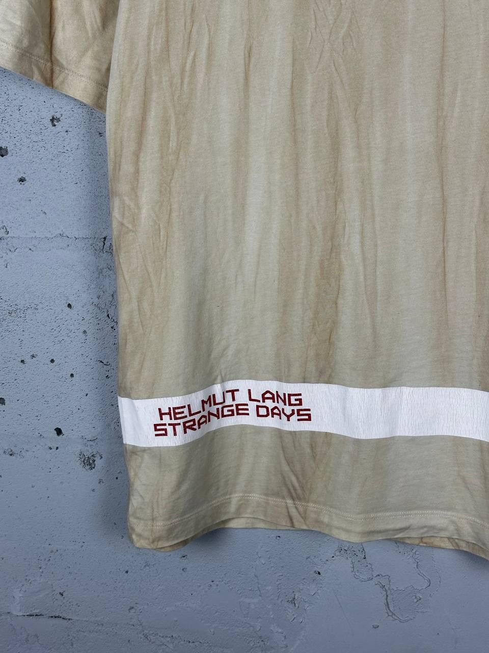Helmut Lang Helmut Lang Strange Days Pattern Logo T Shirt Size L Size US M / EU 48-50 / 2 - 3 Thumbnail