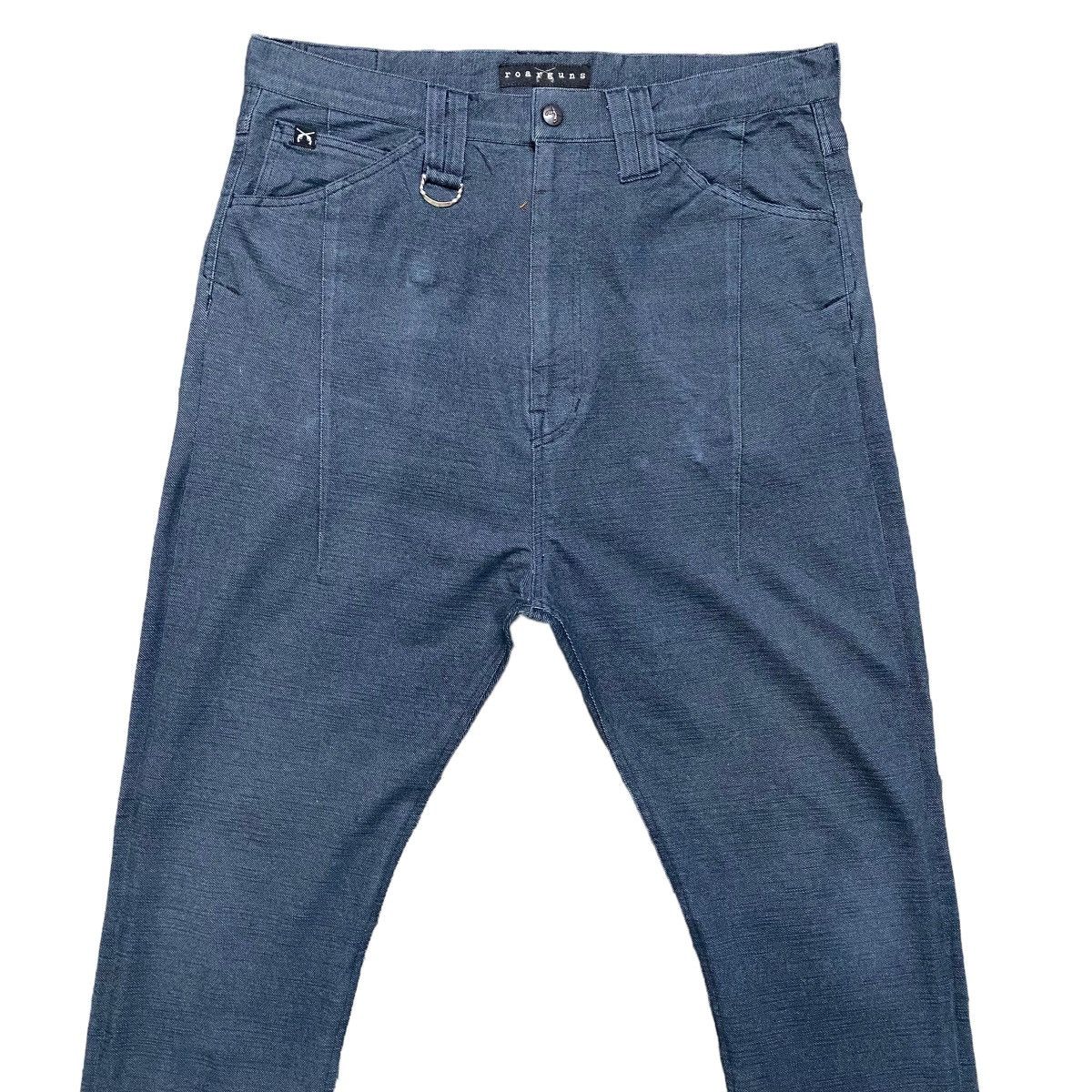 roarguns Sample🔥 Roarguns Denim Drop Crotch Pants Stretch Size US 33 - 4 Thumbnail