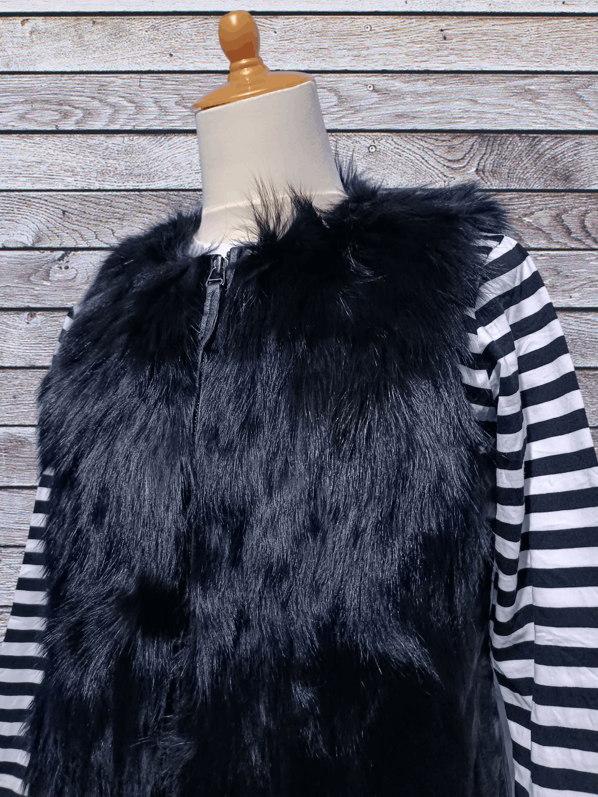 Vintage Black Fox Fur Vest Jacket Size US M / EU 48-50 / 2 - 2 Thumbnail