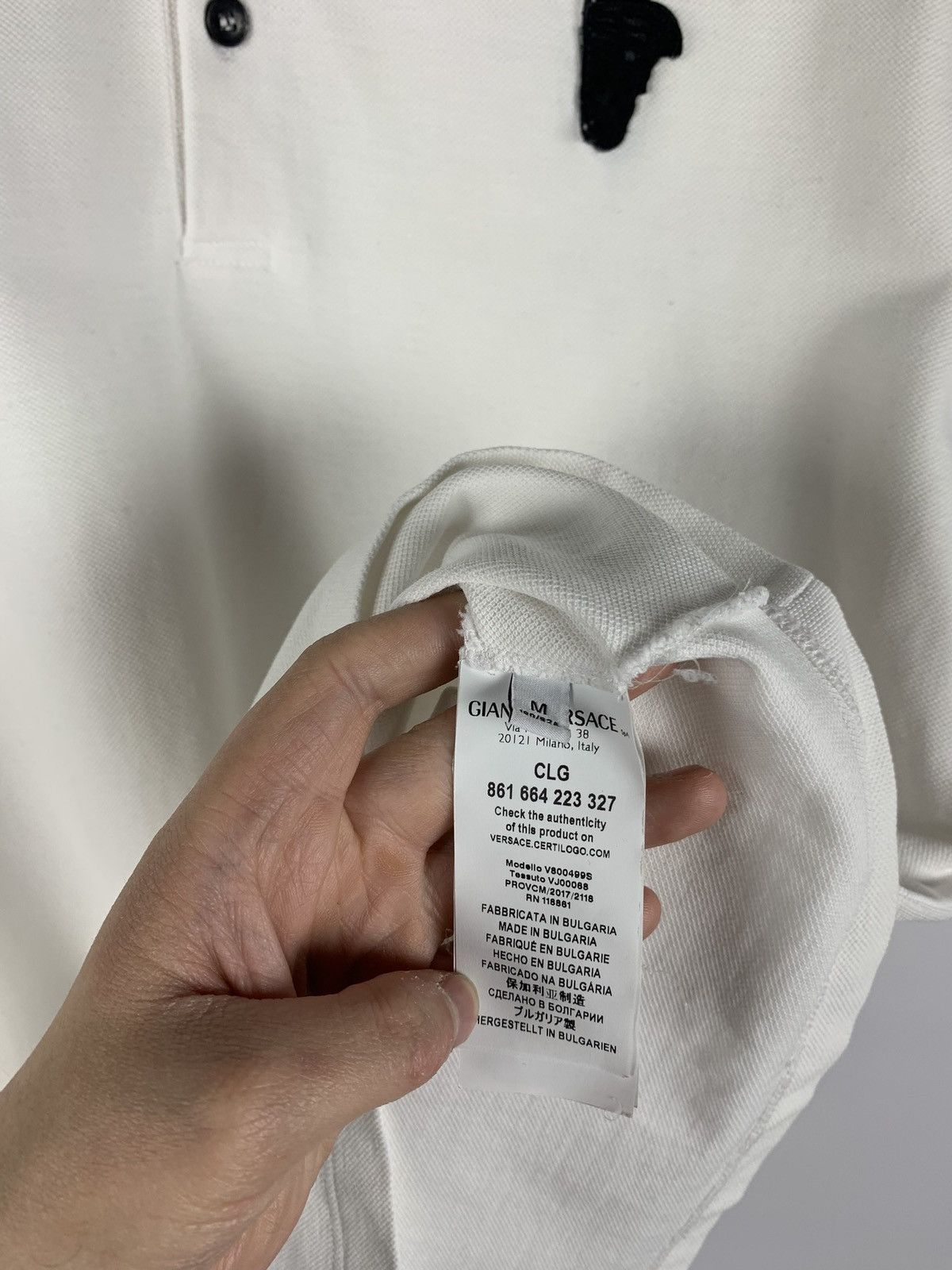 Versace Versace Collection Classic Polo Shirt Men’s Size M White Size US M / EU 48-50 / 2 - 7 Thumbnail