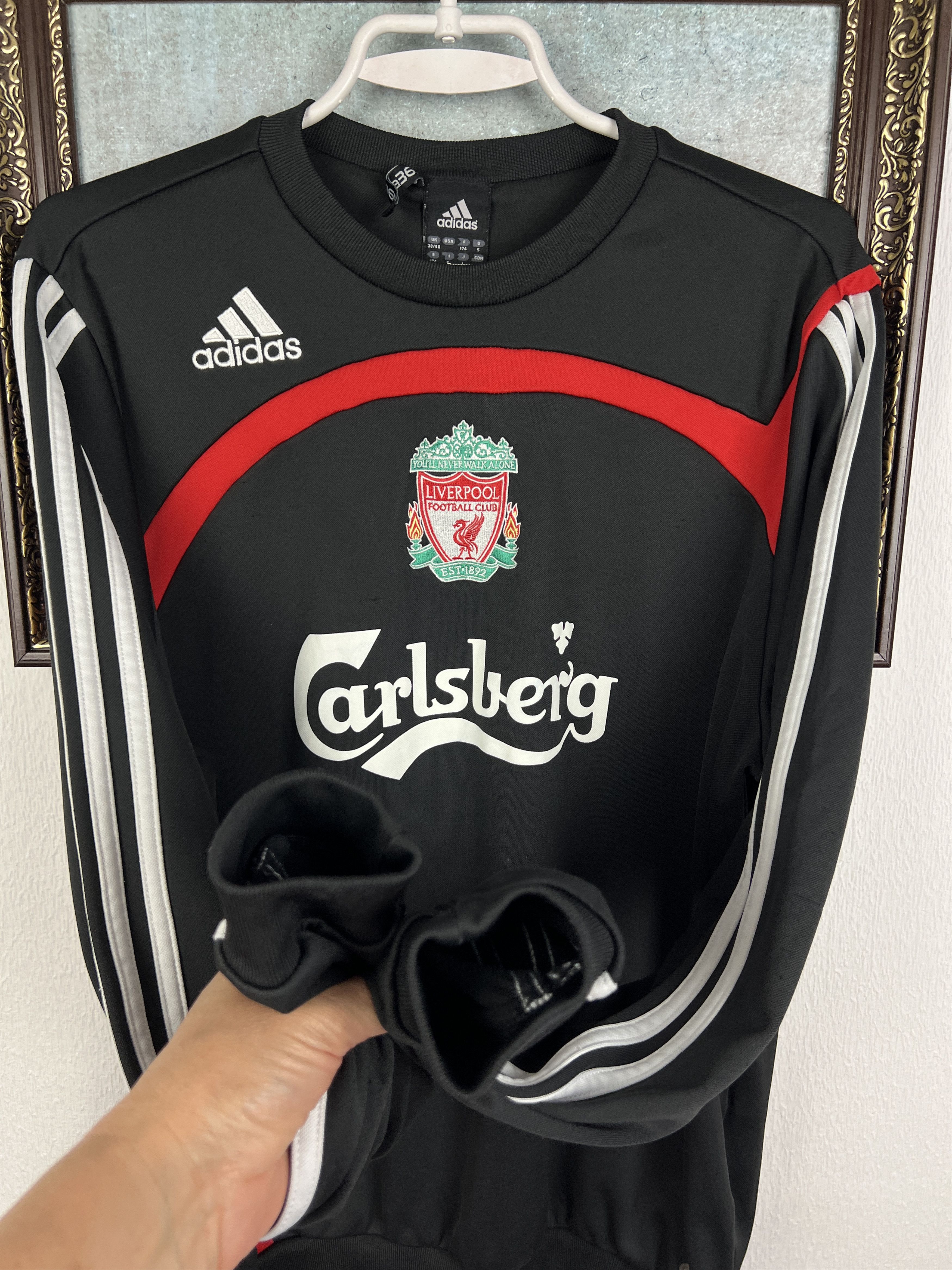 Adidas Liverpool Football Sweatshirt Soccer Track Top Crewneck Size US M / EU 48-50 / 2 - 5 Thumbnail