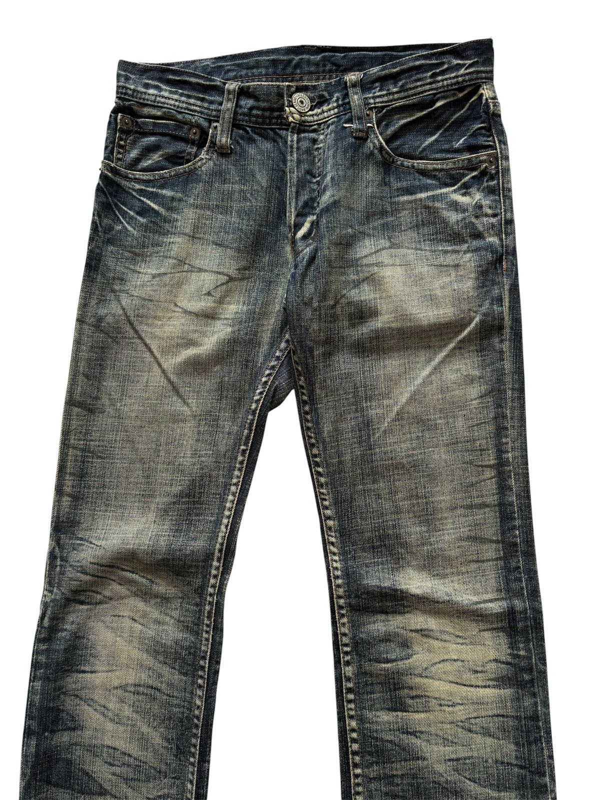 If Six Was Nine EDGE DIFFERENCE SLIM FIT BLEACH JEANS Size US 29 - 3 Thumbnail