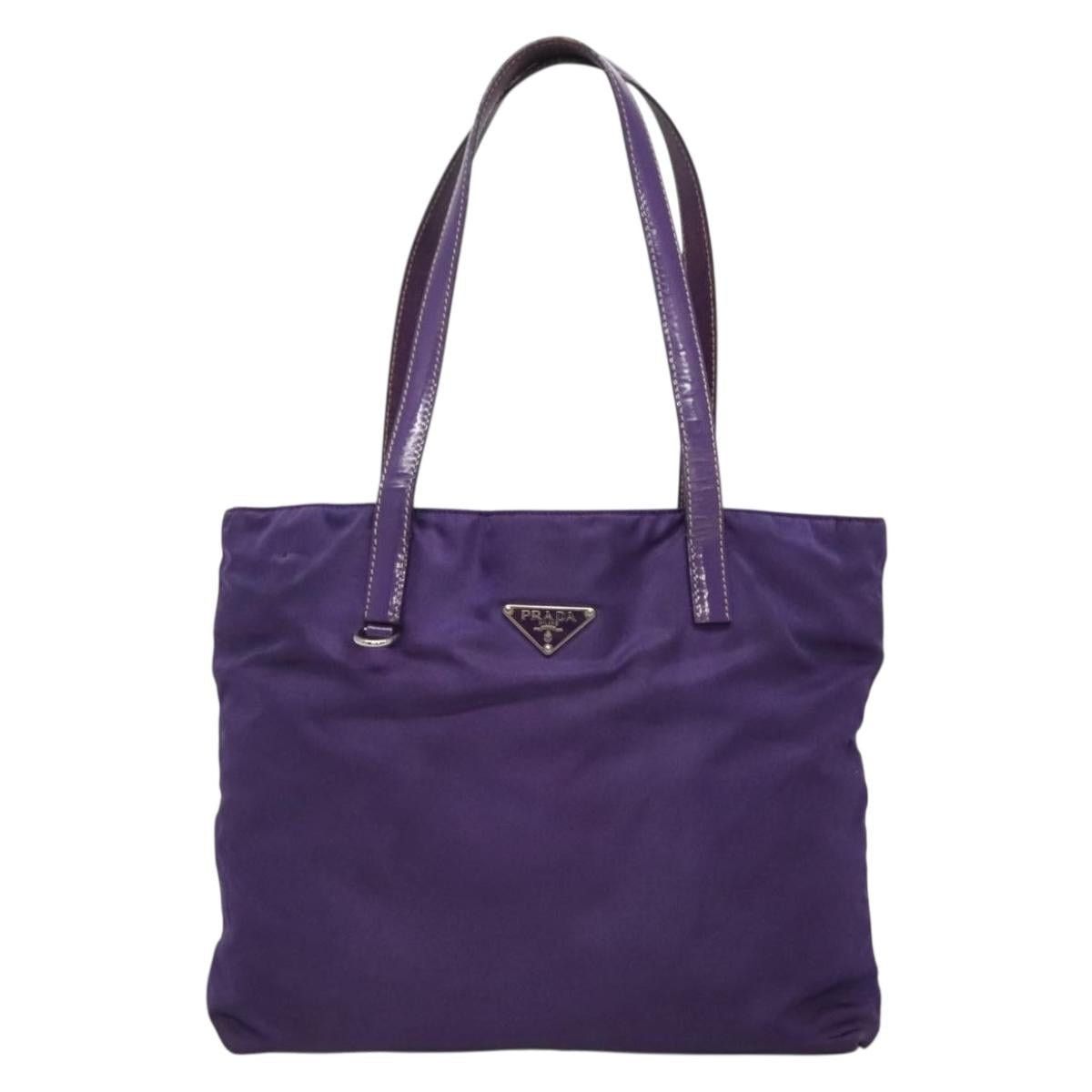 Prada PRADA Tote Bag Nylon Purple Silver Size ONE SIZE - 2 Thumbnail