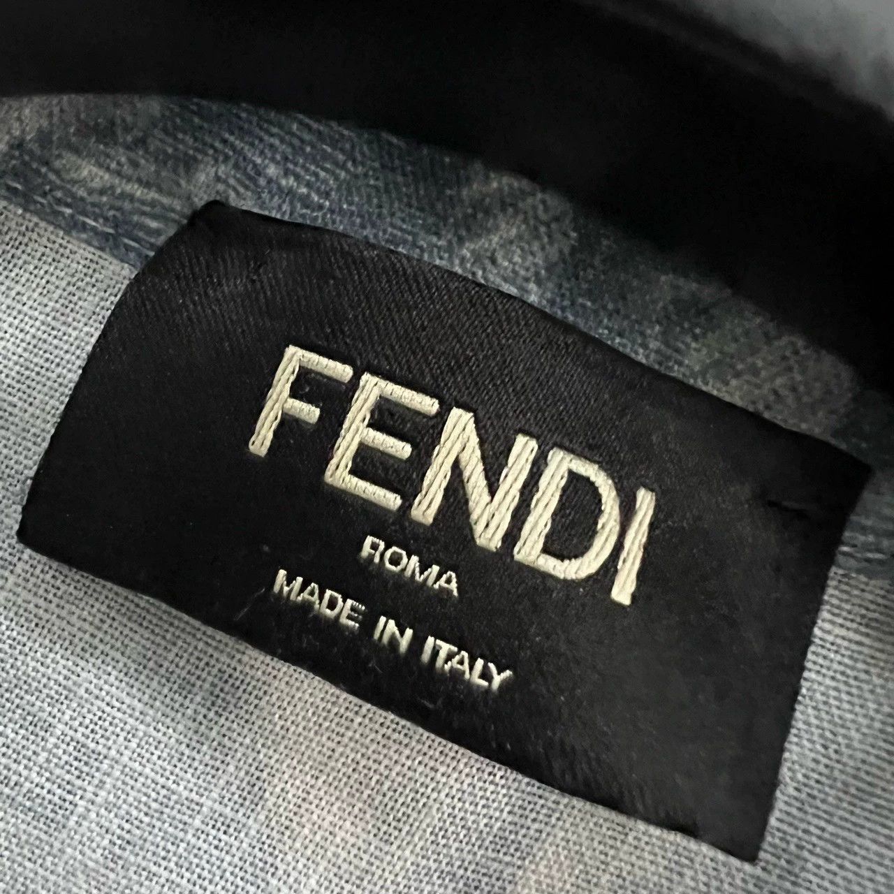 Fendi fendi blue short sleeve patterned shirt Size US M / EU 48-50 / 2 - 5 Thumbnail