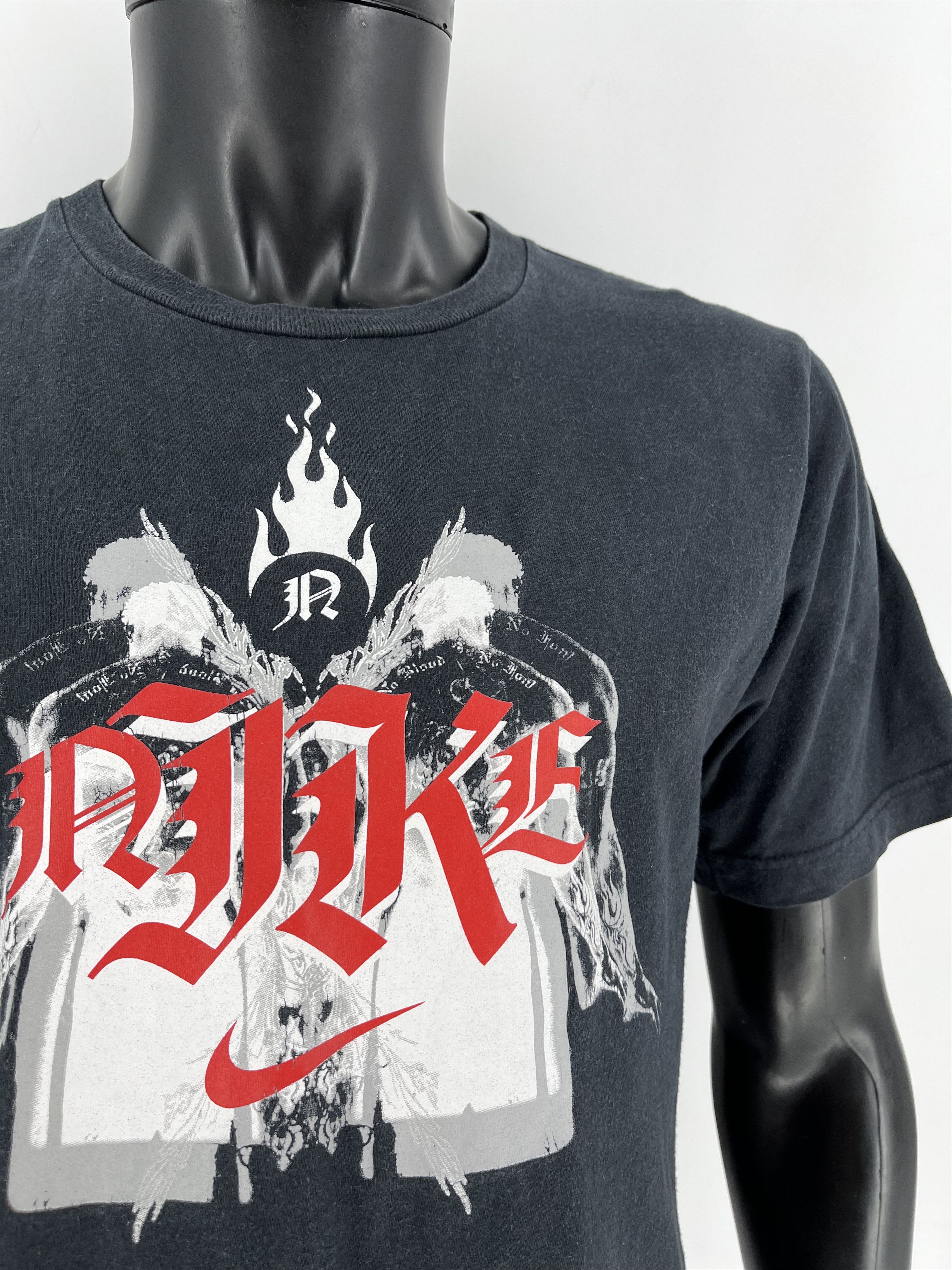 Nike Vintage 90s Nike JA Basketball Flame Guy oversize rare tee Size US M / EU 48-50 / 2 - 8 Thumbnail