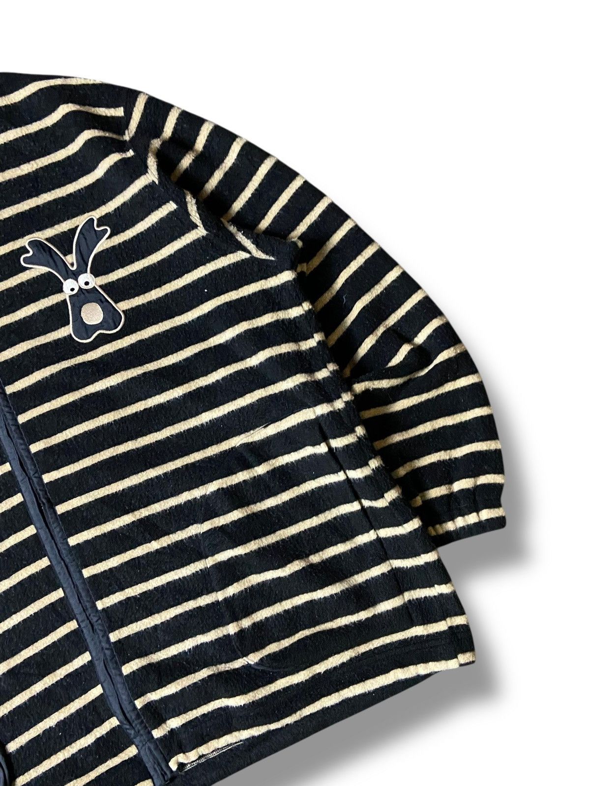Japanese Brand × Vintage M.U Sports Brand Stripes Fleece Zipper Hoodie (123) Size US M / EU 48-50 / 2 - 3 Thumbnail