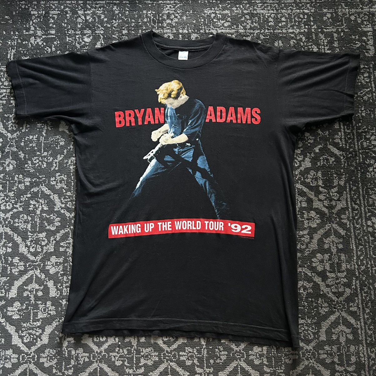 image of Bryan Adams 1992 Tour Vintage Tshirt in Black, Men's (Size XL)