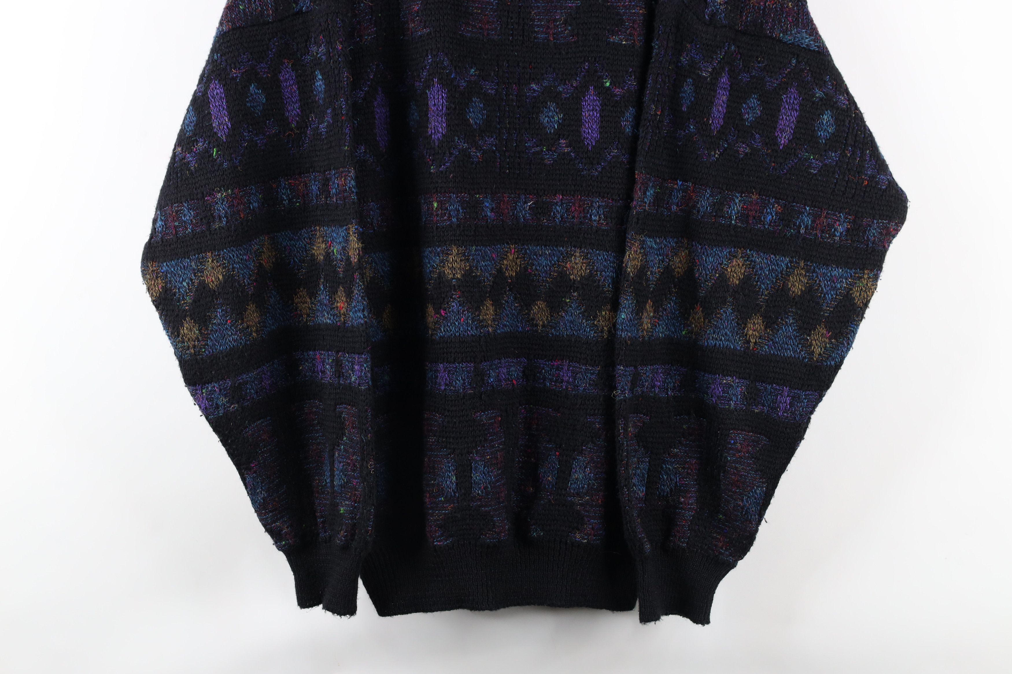 Vintage Vintage 90s Coogi Style Wool Blend Rainbow Knit Sweater Size US XL / EU 56 / 4 - 3 Thumbnail