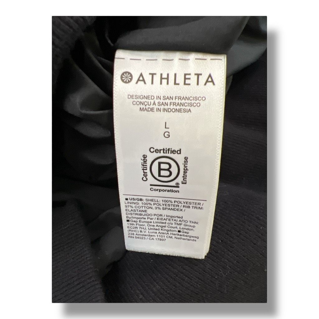 Athleta Athleta Jersey Bomber Black Jacket Size Large Size L / US 10 / IT 46 - 4 Thumbnail