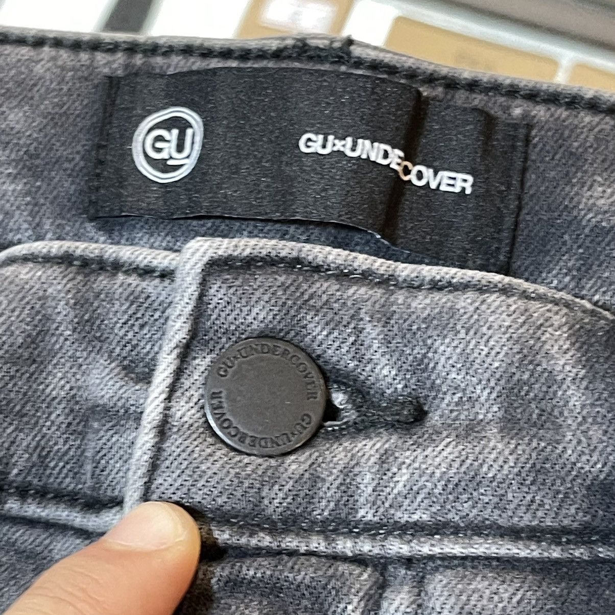 GU × Japanese Brand × Undercover GU X UNDERCOVER Faded Ripped Jeans Size US 30 / EU 46 - 5 Thumbnail