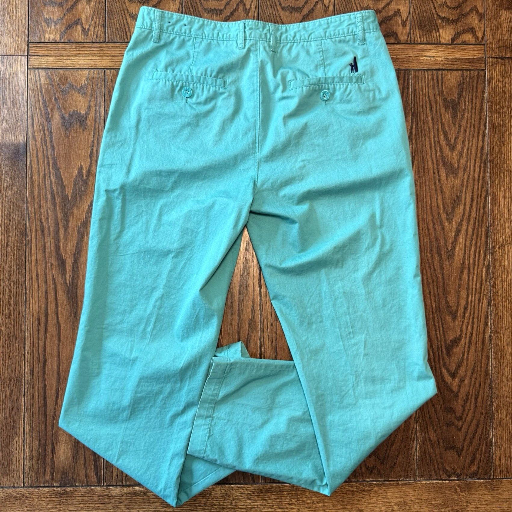johnnie-O Johnnie-O Casual Chino Pants Men's 34x34 Teal Size US 34 / EU 50 - 6 Thumbnail