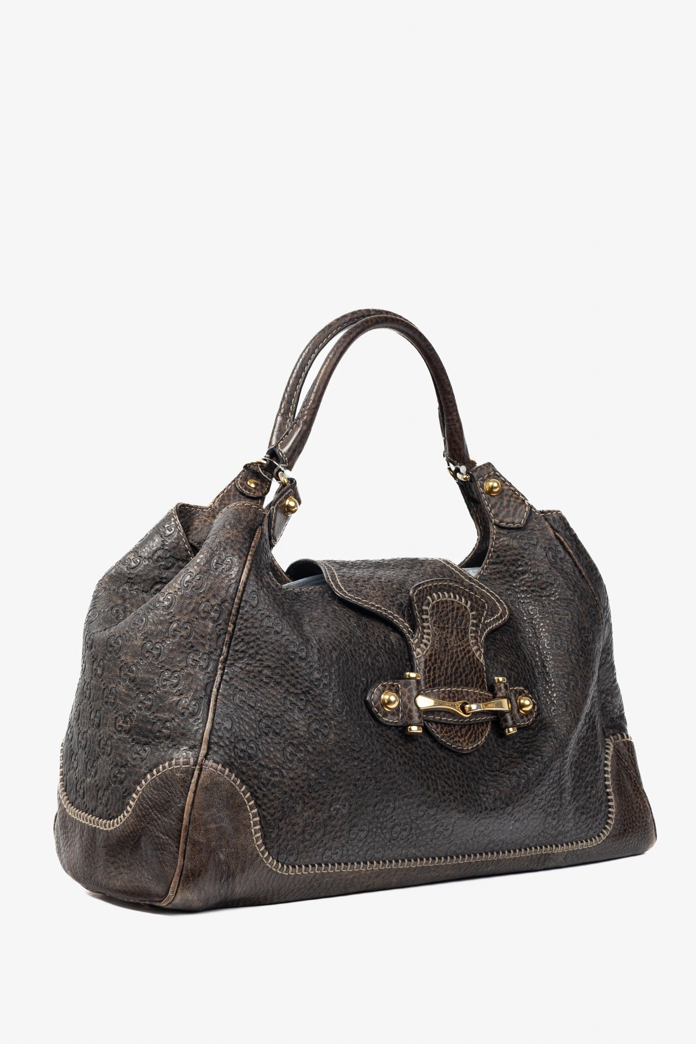 Gucci Gucci New Pelham Brown Guccissima Leather Large Shoulder Bag Size ONE SIZE - 2 Thumbnail