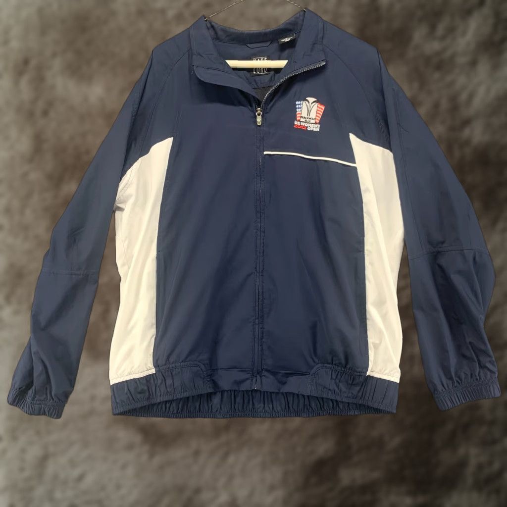 Vintage Kate Lord Jacket Womens XL Blue Windbreaker US 2012 Open Active Full Zip Lined Polyester Size XL / US 12-14 / IT 48-50 - 1 Thumbnail