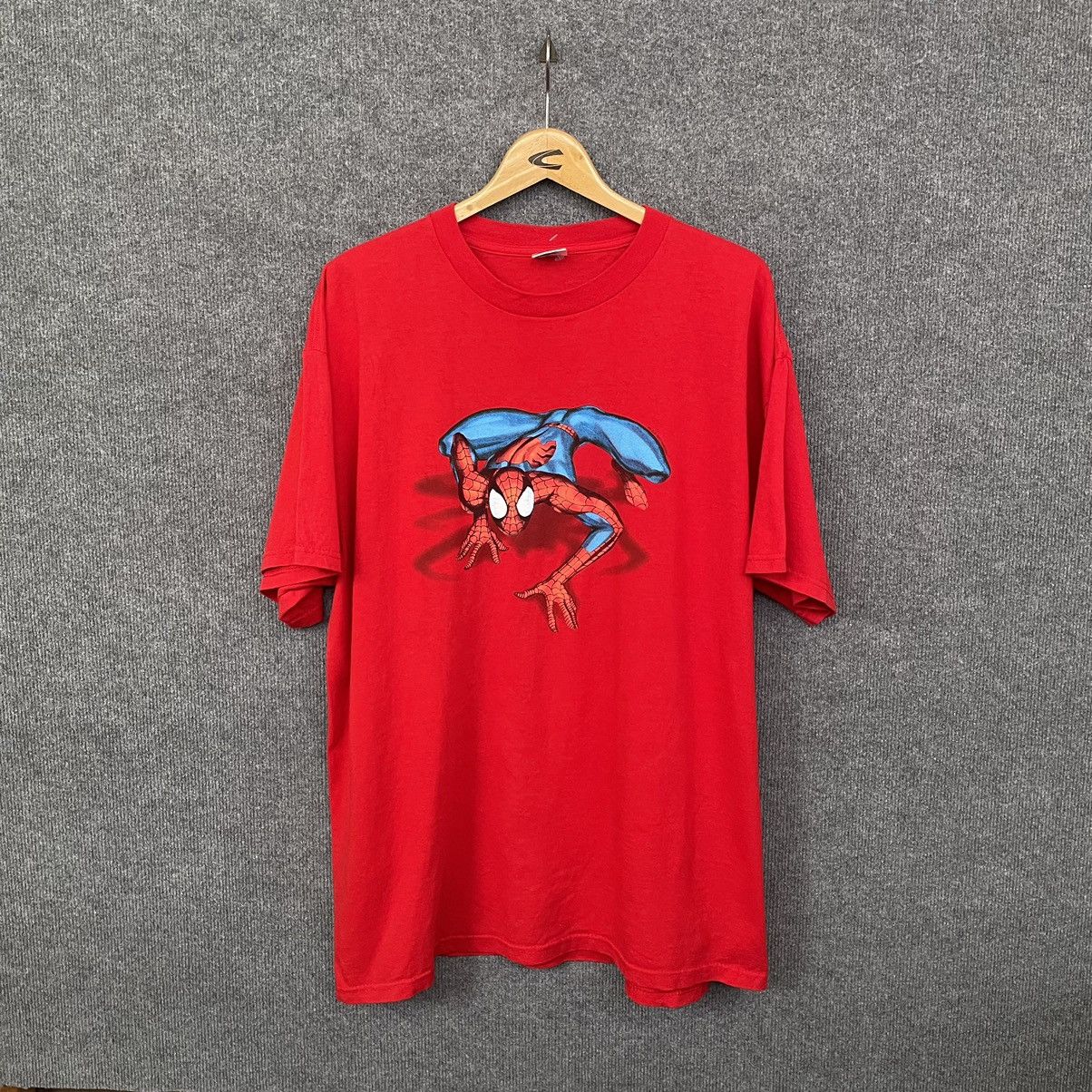 image of Marvel Comics x Movie Vintage 90's Movie X Spiderman T Shirt in Red, Men's (Size XL)