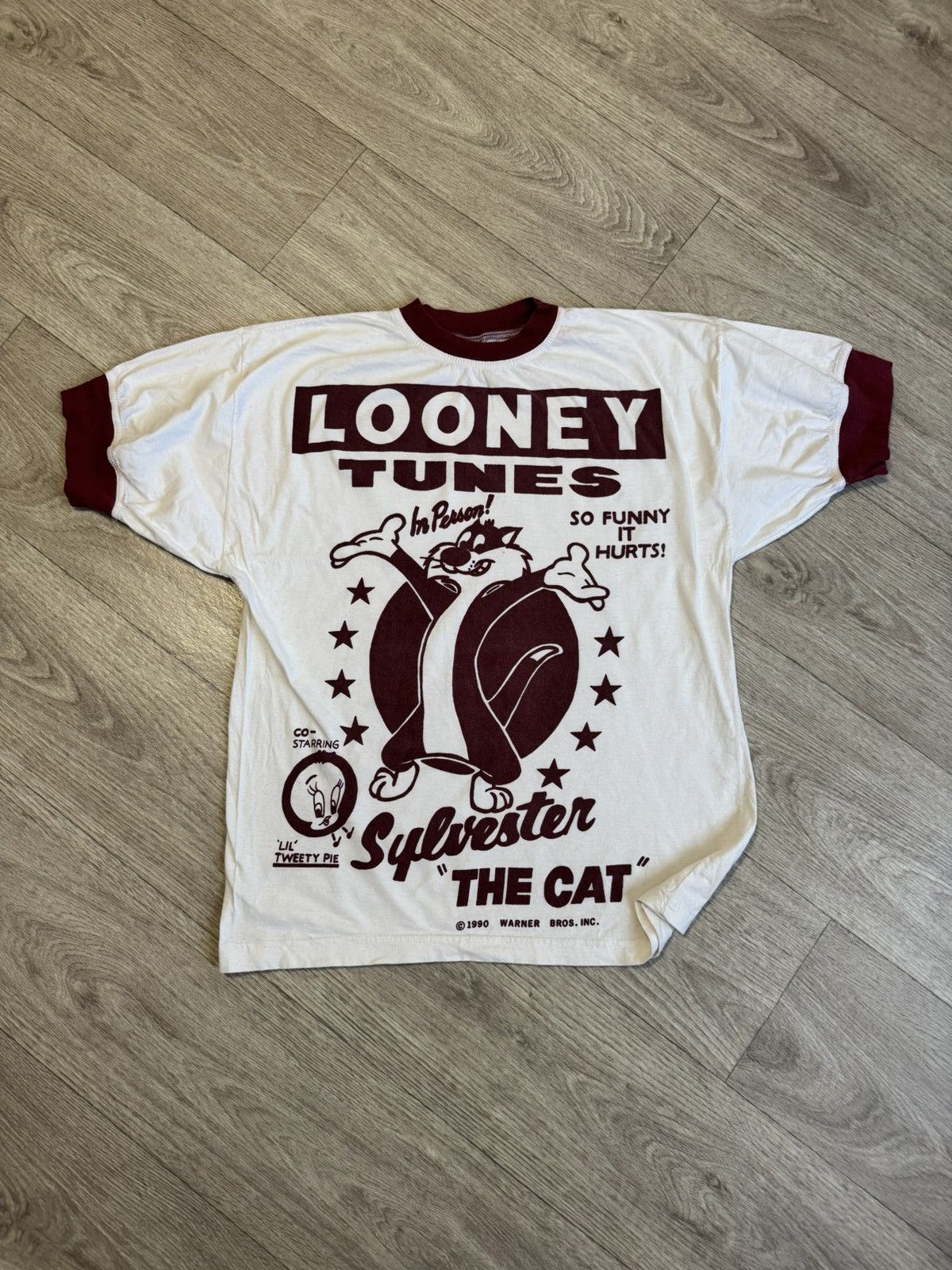 Vintage 🔷Rare Vintage Looney Tunes T-shirt 1990🔷 Size US L / EU 52-54 / 3 - 1 Thumbnail