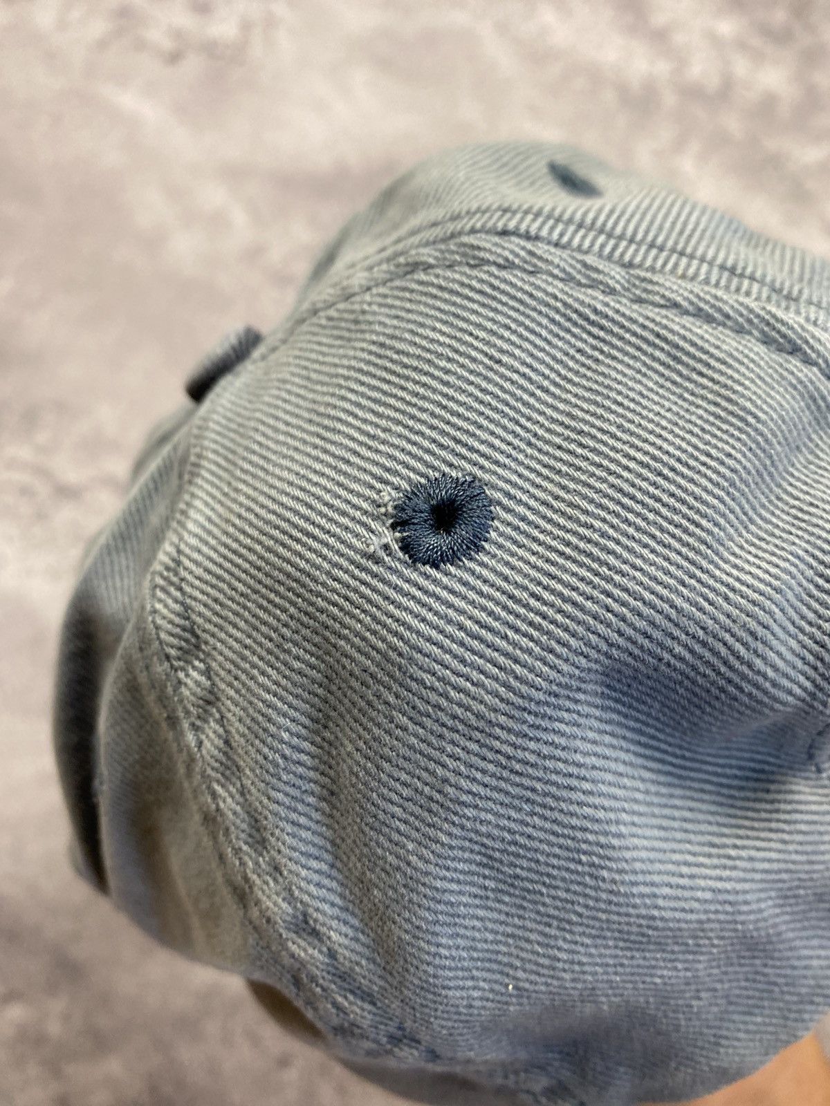 Nike Vintage Nike Denim Blue Cap Swoosh Logo 90s Rare Hat Y2K Size ONE SIZE - 9 Thumbnail