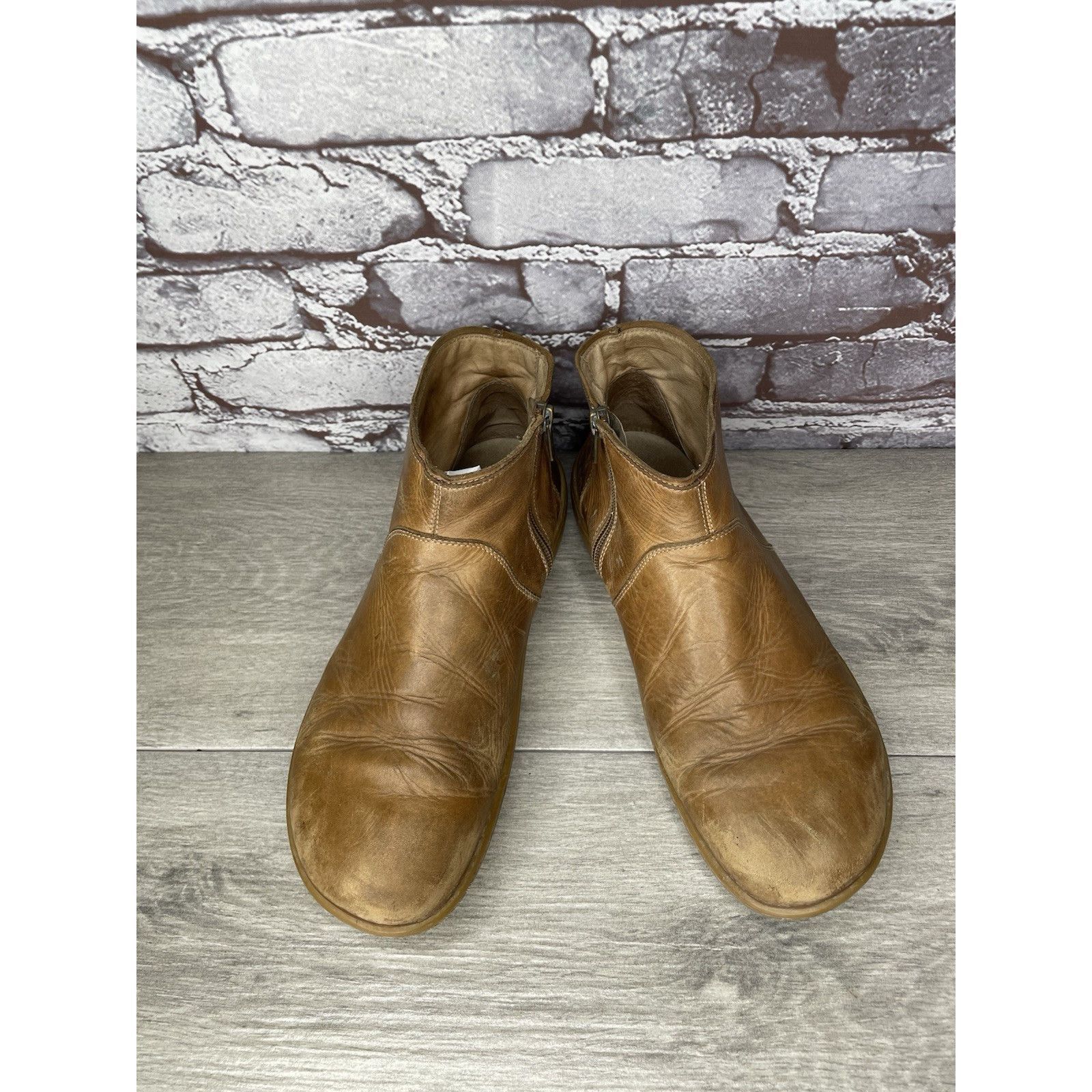 Birkenstock Birkenstock Boots Brown Leather Ankle Zip Comfort Walking Sh Size US 9.5 / IT 39.5 - 13 Thumbnail