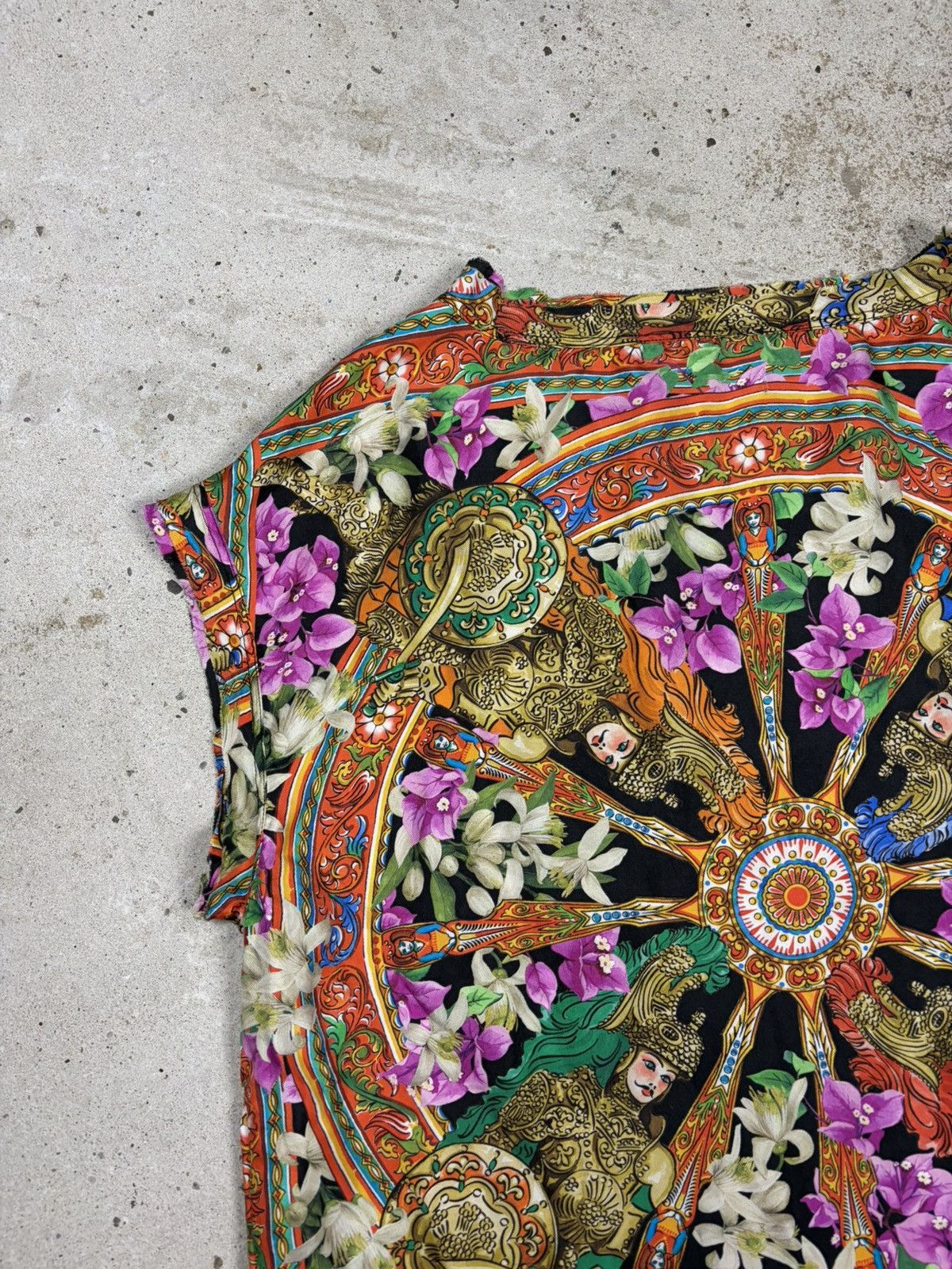 Dolce & Gabbana Dolce & Gabbana Silk Sleeveless Tank Top Multicolor Print Size M / US 6-8 / IT 42-44 - 11 Thumbnail