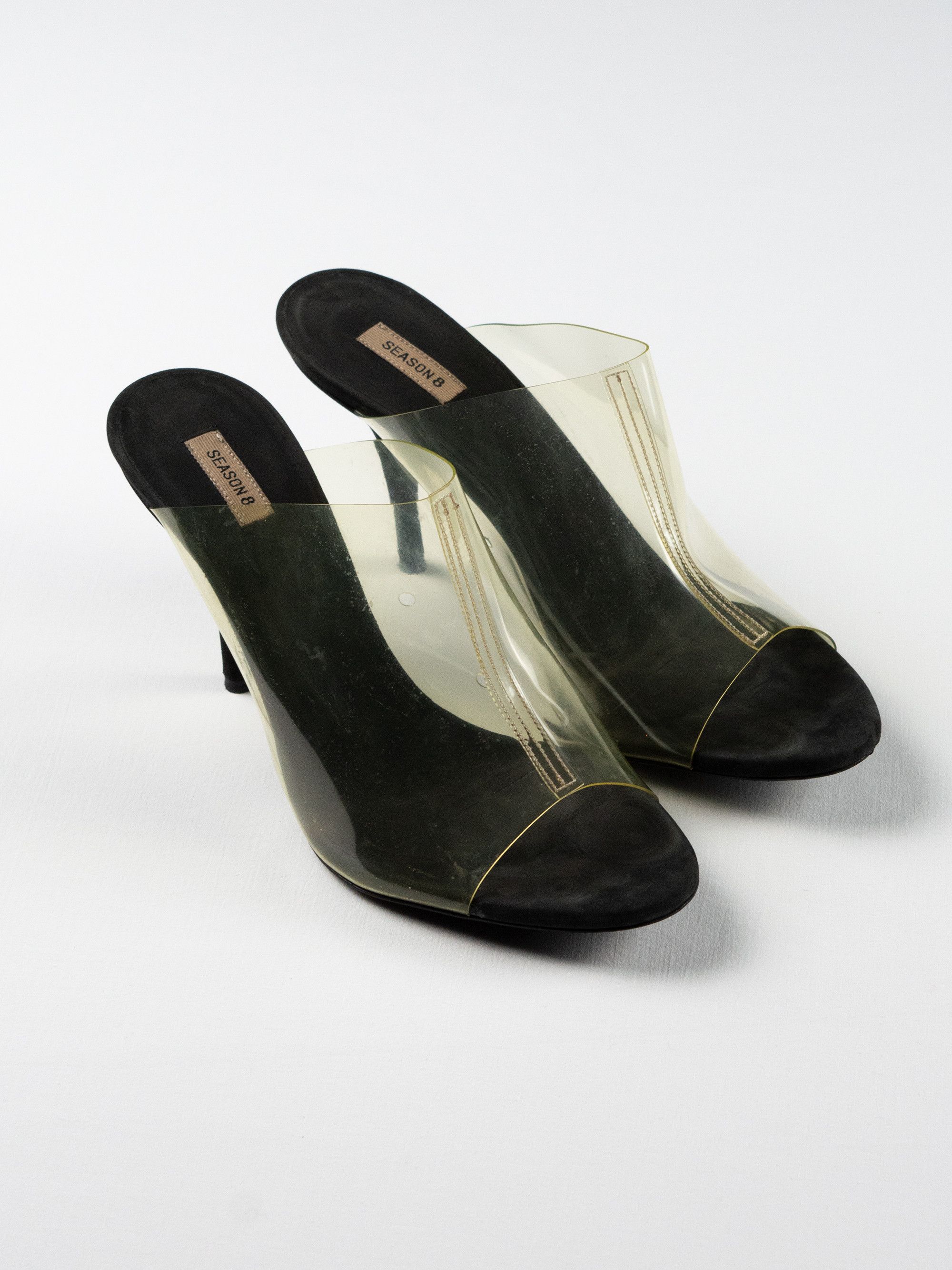 YEEZY Season Clear Graphite Soft PVC Mules