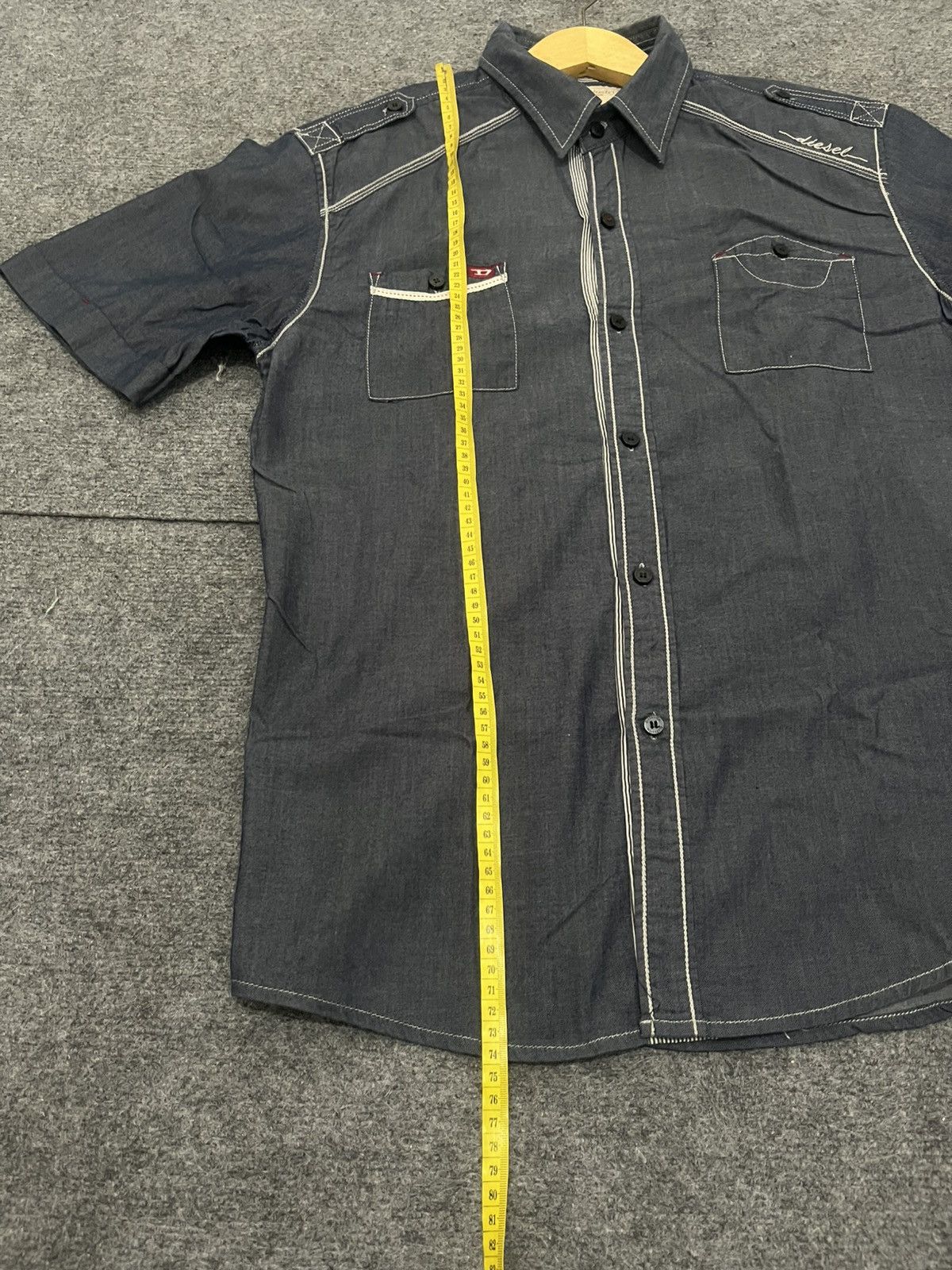 Diesel Vintage Diesel Blue Shirt Size US L / EU 52-54 / 3 - 7 Thumbnail