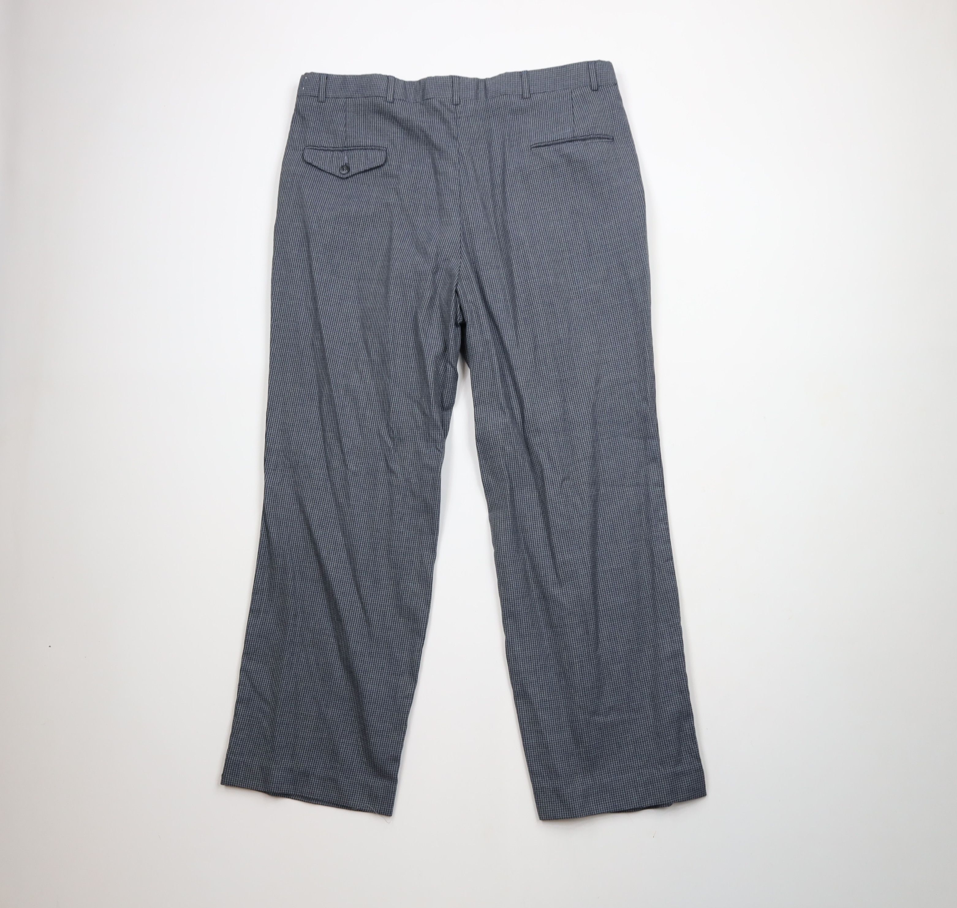 Vintage Vintage 70s Streetwear Houndstooth Wool Wide Leg Pants USA Size US 38 / EU 54 - 11 Thumbnail