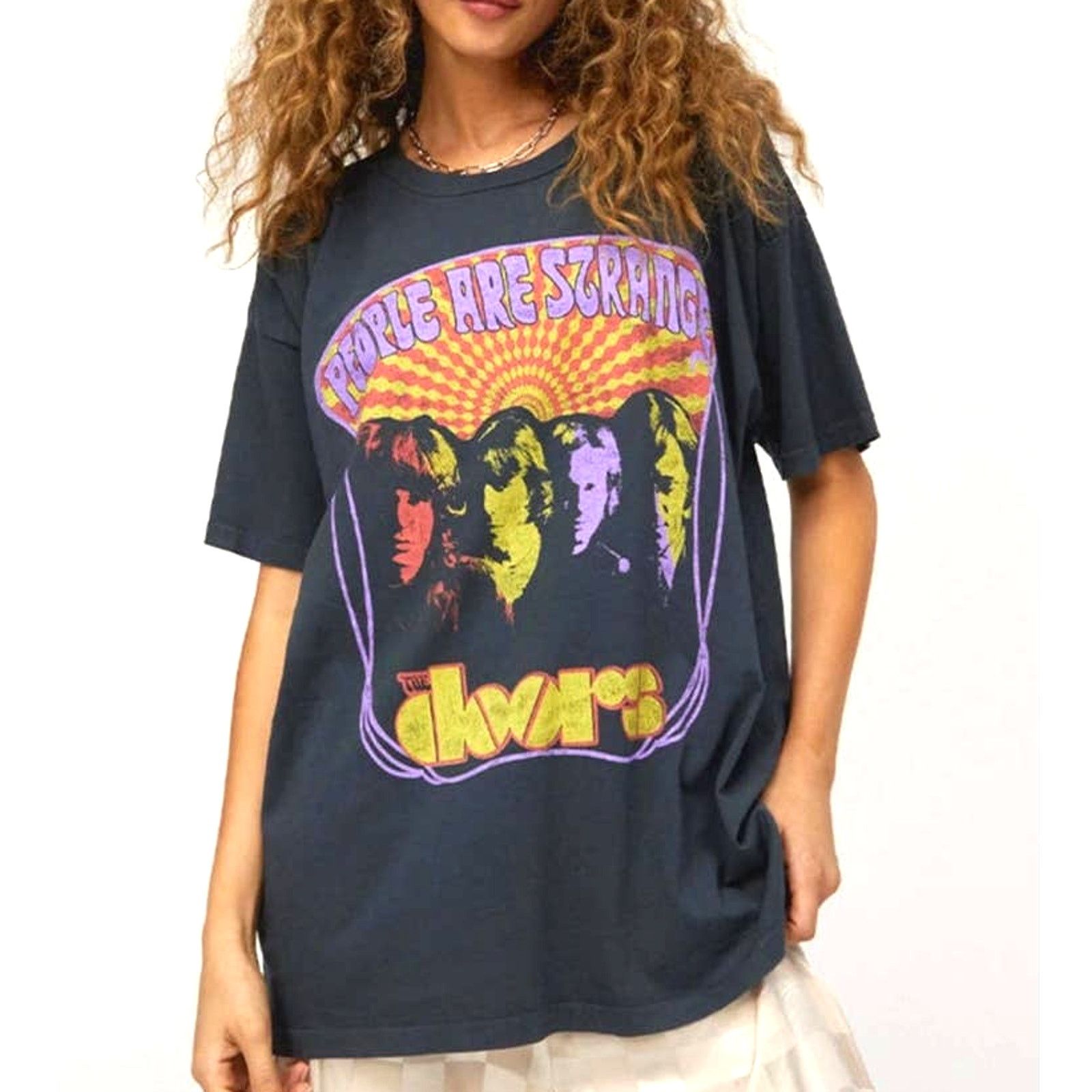 Daydreamer Daydreamer The Doors When You're Strange Merch Tee Black M Size M / US 6-8 / IT 42-44 - 4 Thumbnail