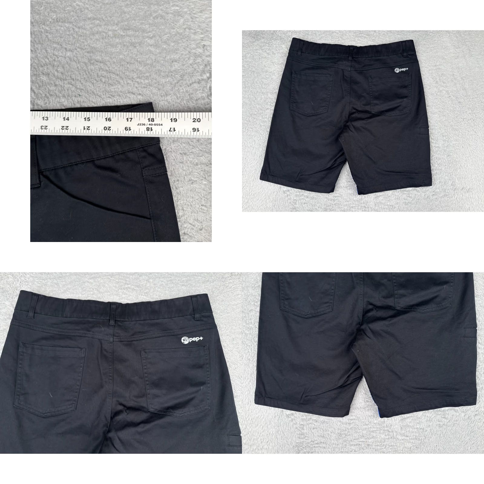 Vintage Pepsi Shorts Adult 38 Black Blue Pockets Work Uniform PM-SHORT Cotton Blend 10" Mens Size US 38 / EU 54 - 9 Thumbnail