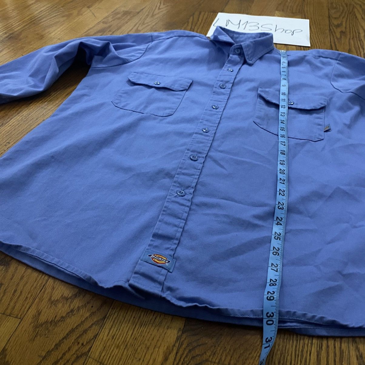Dickies Vintage Blue Botton down Dickies Work Shirt Size US L / EU 52-54 / 3 - 7 Thumbnail
