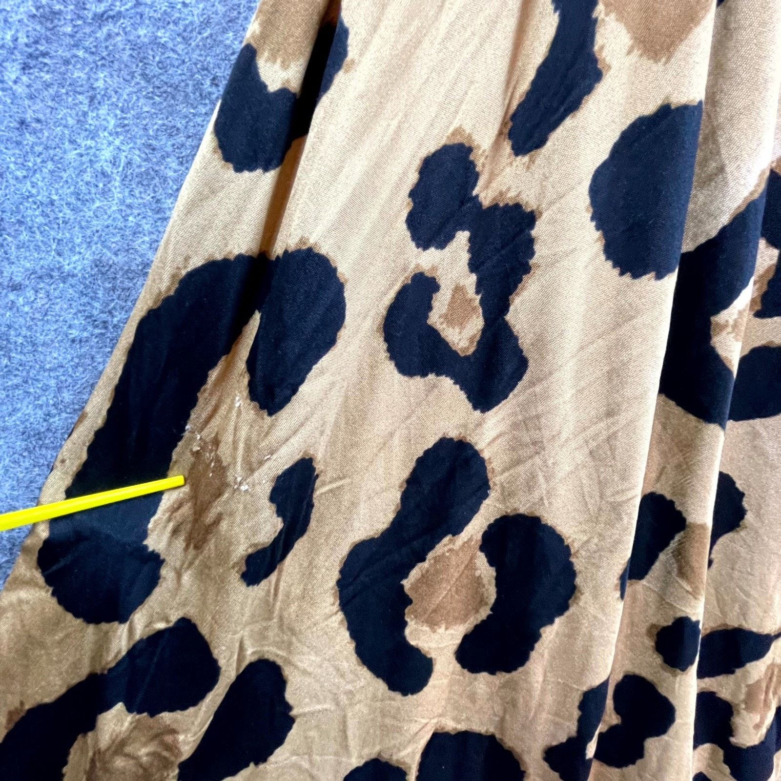 Blumarine Blumarine Dress Womens S Leopard Silk Twirl Dancing Y2K Size S / US 4 / IT 40 - 6 Thumbnail