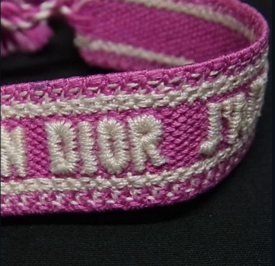 Christian Dior Monsieur Woven Cotton J'Adior Friendship Bracelet Size ONE SIZE - 3 Thumbnail
