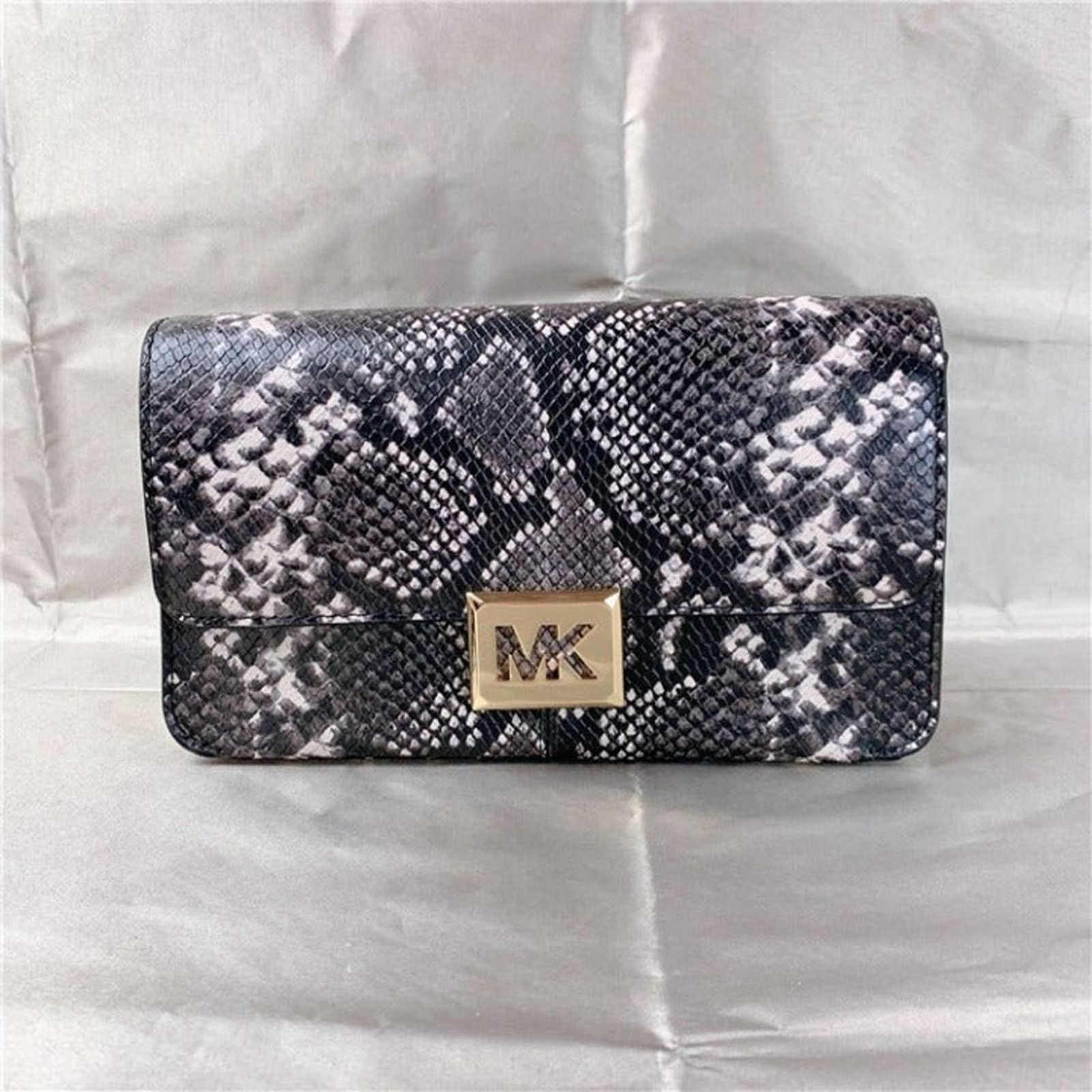 Michael Kors Michael Kors 35F1G6SL3G Sonia Medium Snake Embossed Faux bag Size ONE SIZE - 1 Thumbnail