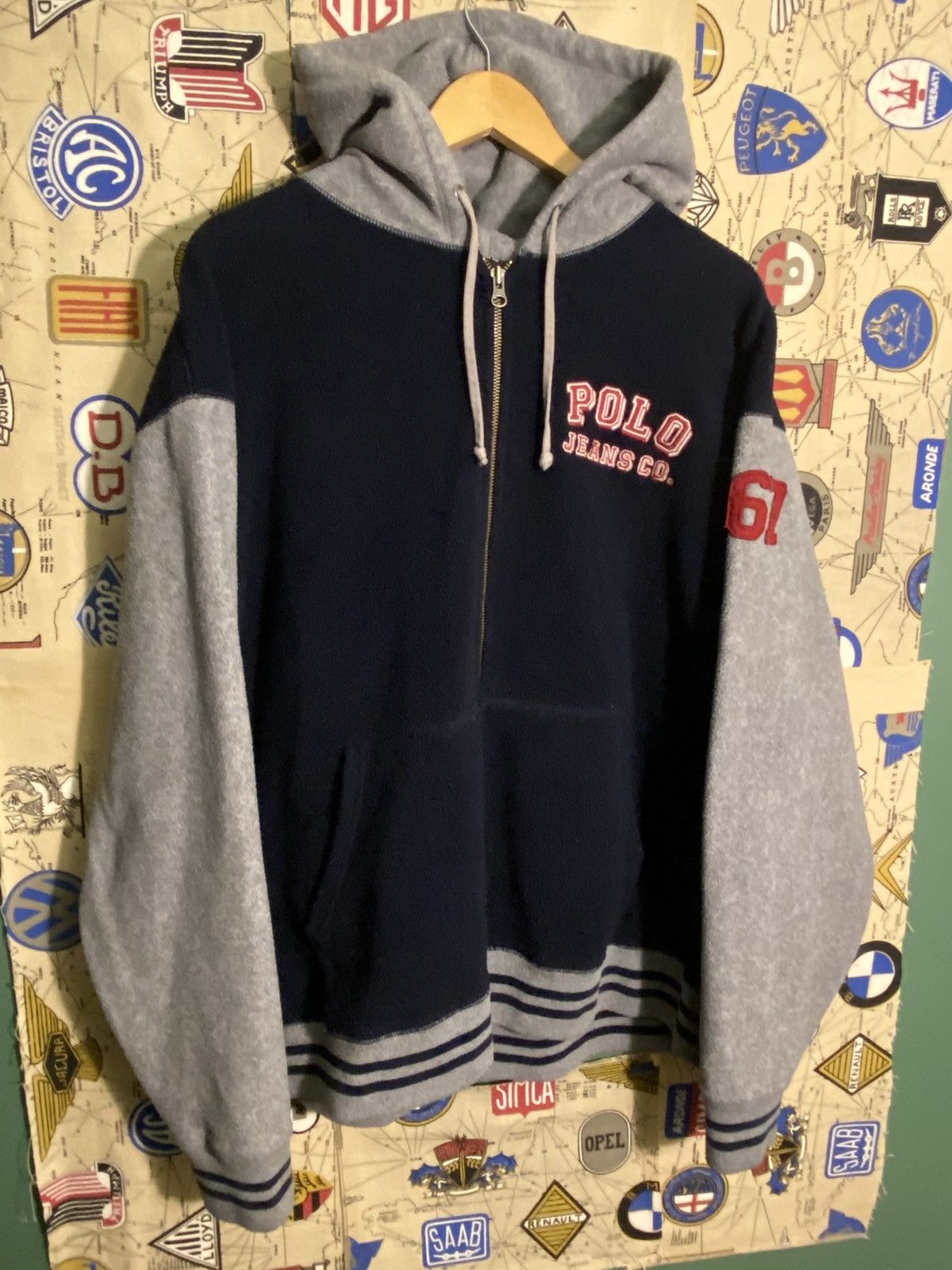 Polo Ralph Lauren Vintage Polo Ralph Lauren Jeans Big P Fleece Size US XL / EU 56 / 4 - 1 Thumbnail