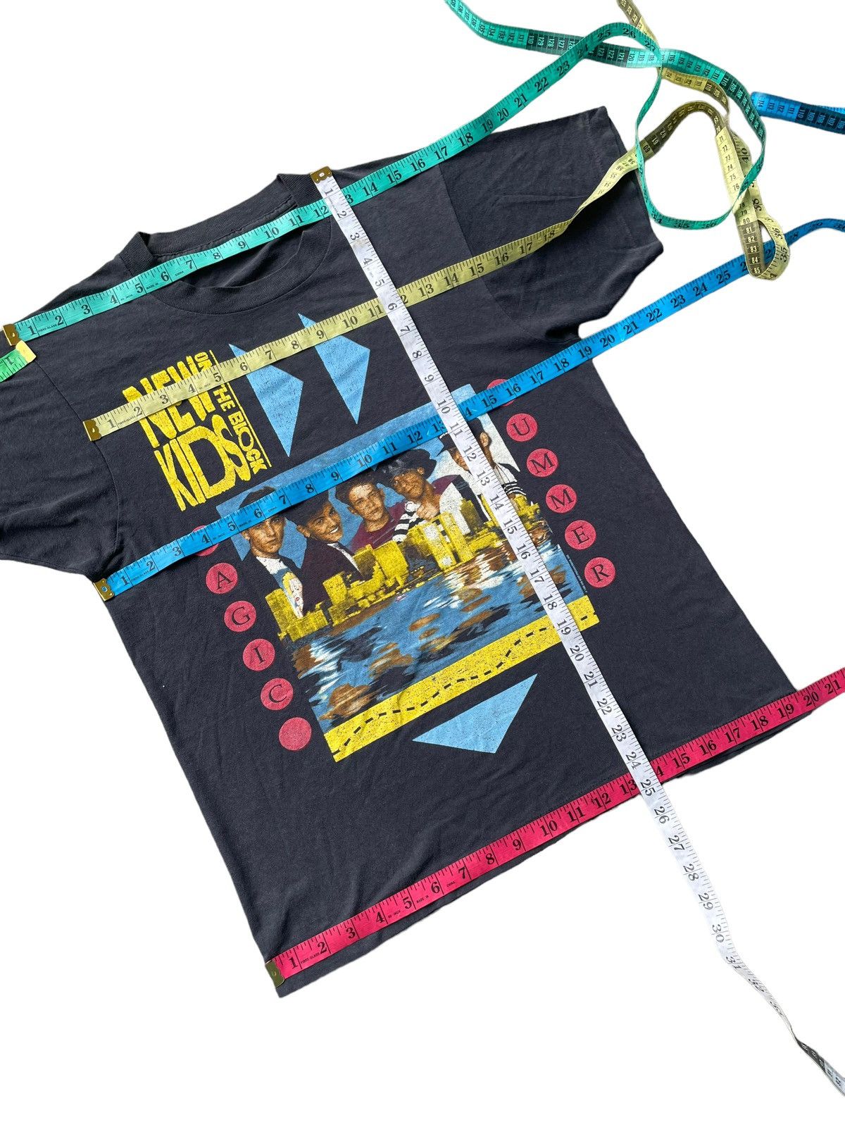 Band Tees × New Kids On The Block × Vintage VTG 90’s New Kids On The Block Magic Summer Tour Size US M / EU 48-50 / 2 - 13 Thumbnail