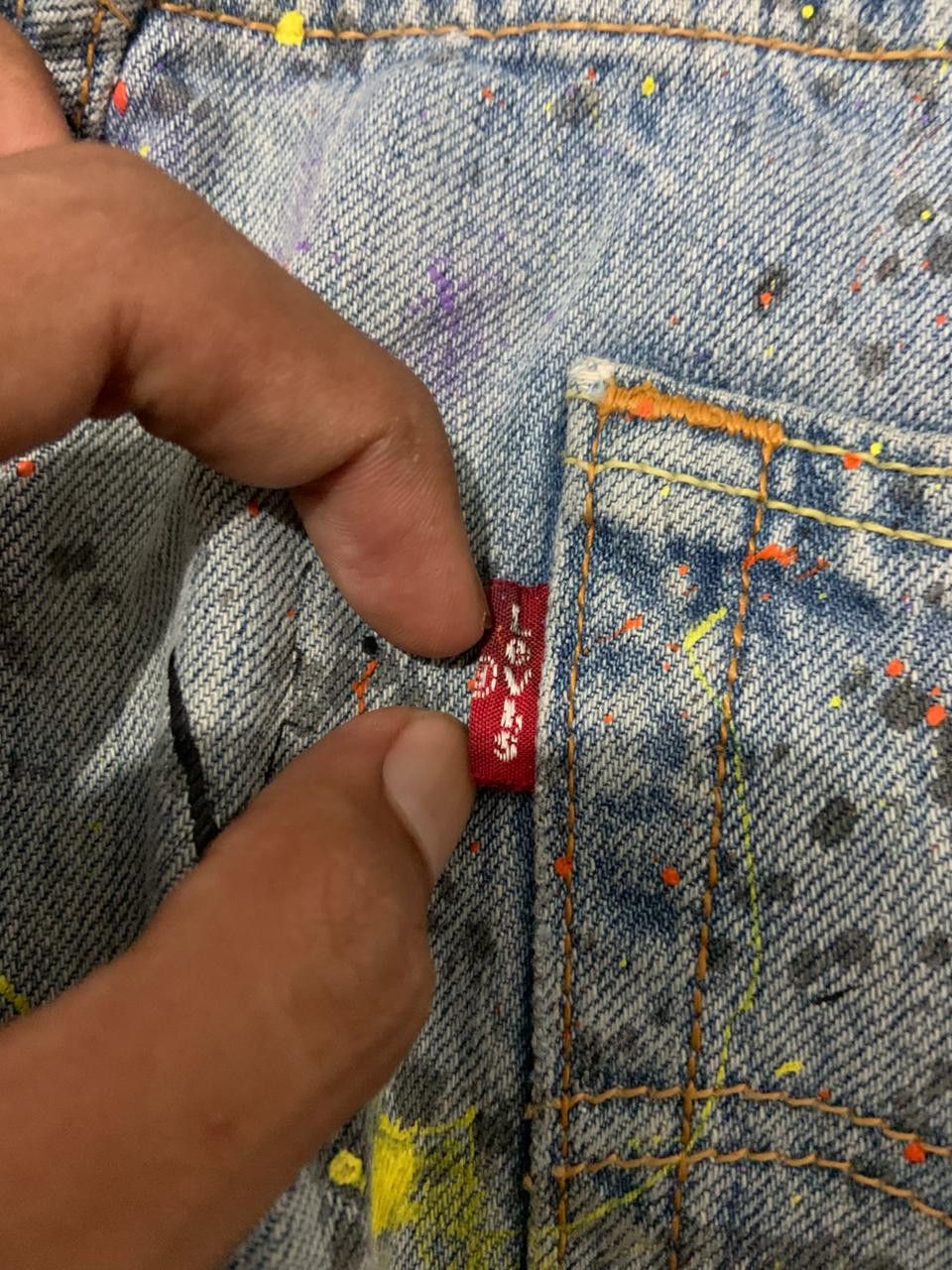 Levi's Vintage Clothing Vintage Levis 501 Spaltter Denim Jeans Size US 32 / EU 48 - 6 Thumbnail