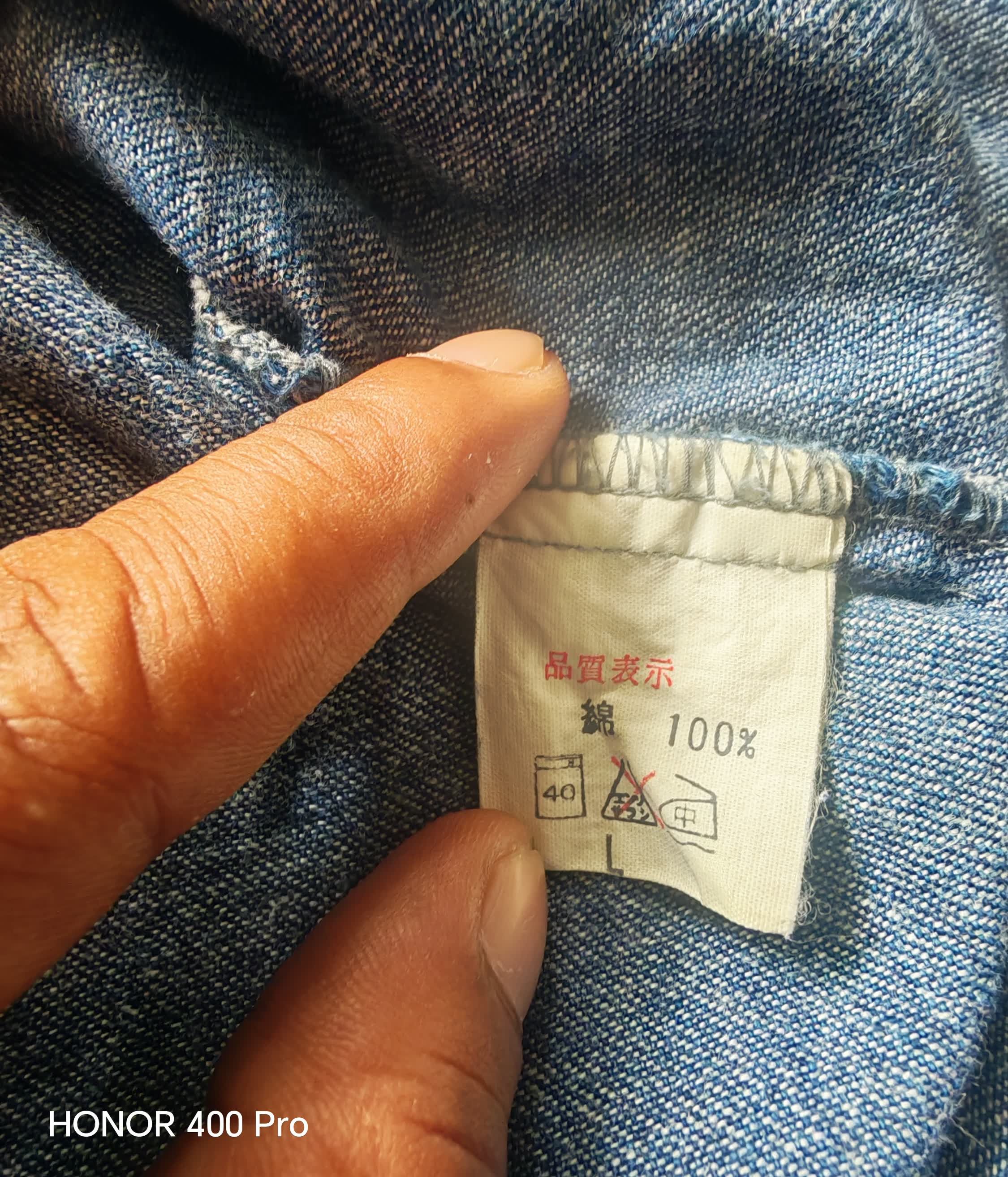 Japanese Brand Johnbull Rough & Tough Denim Work Shirt Japan Size US L / EU 52-54 / 3 - 4 Thumbnail