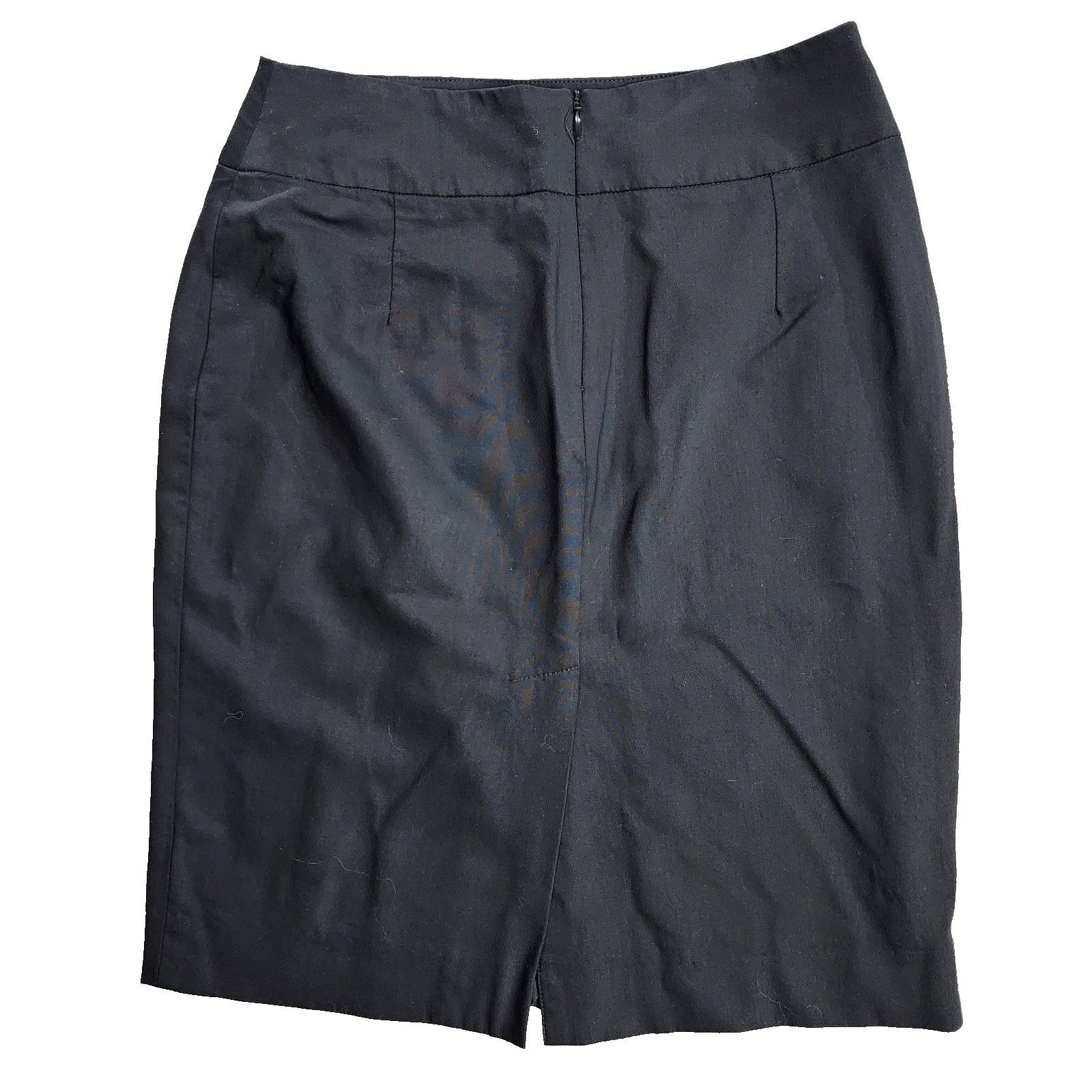Other Teen Flo Pencil Skirt Size 4 Black Wool Knee-Length Lined Size 27" / US 4 / IT 40 - 2 Thumbnail