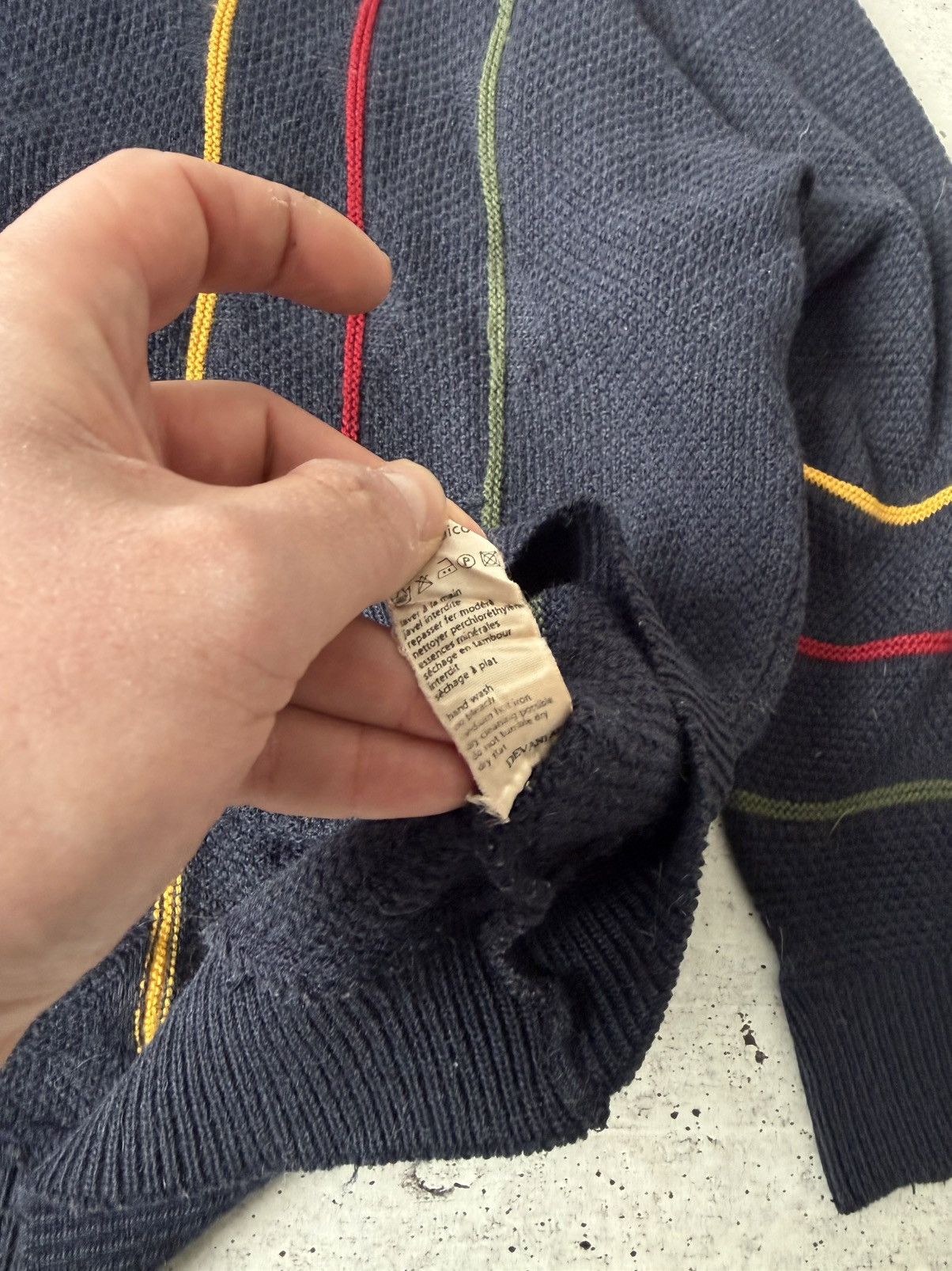 Lacoste Vintage Lacoste Made in France 3D Knit Coogi Style Sweater Size US XXL / EU 58 / 5 - 11 Thumbnail