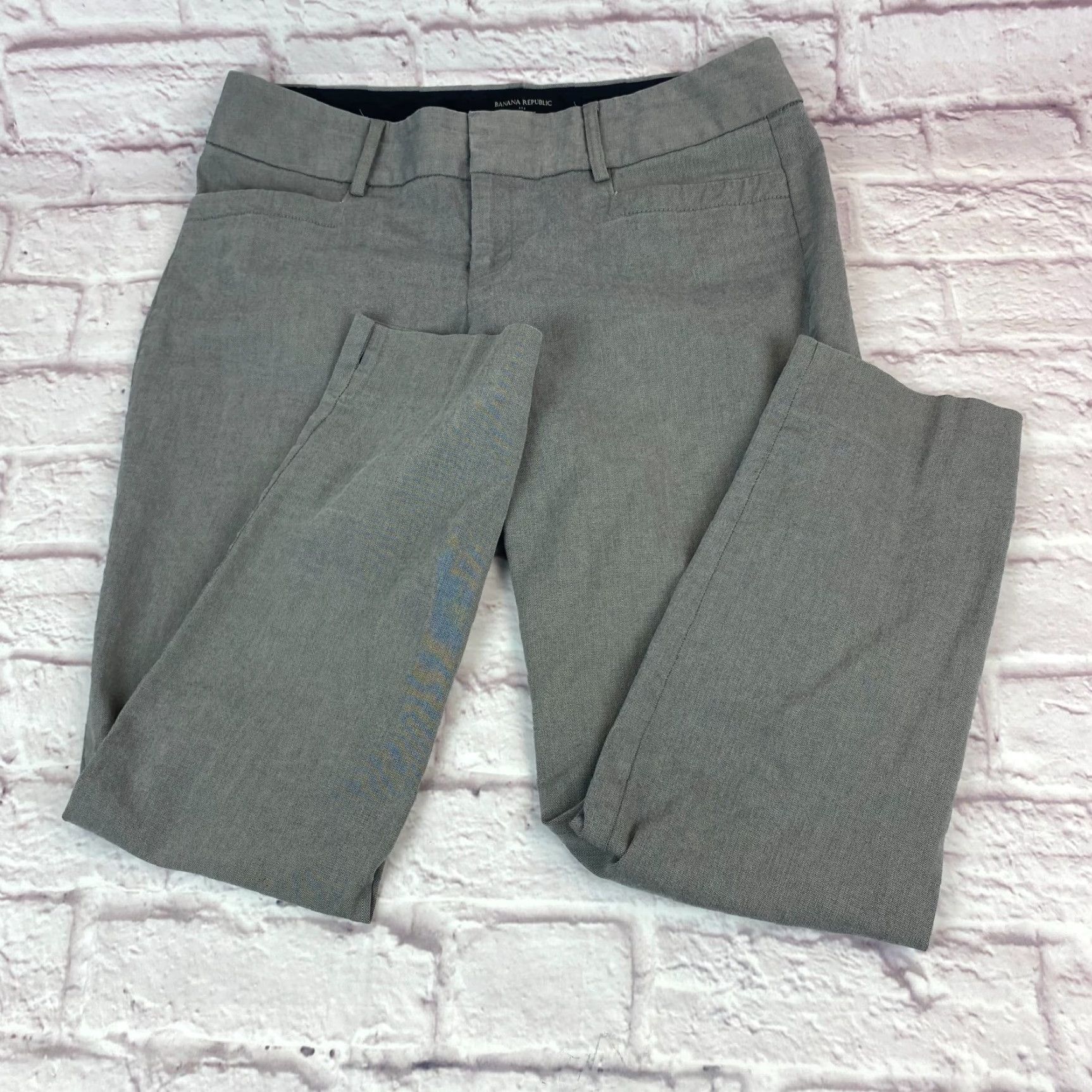 Banana Republic VINTAGE Banana Republic Womens Work Pants Petite Size 8 Jackson Fit Slim Ankle Trouser Size 30" / US 8 / IT 44 - 2 Thumbnail