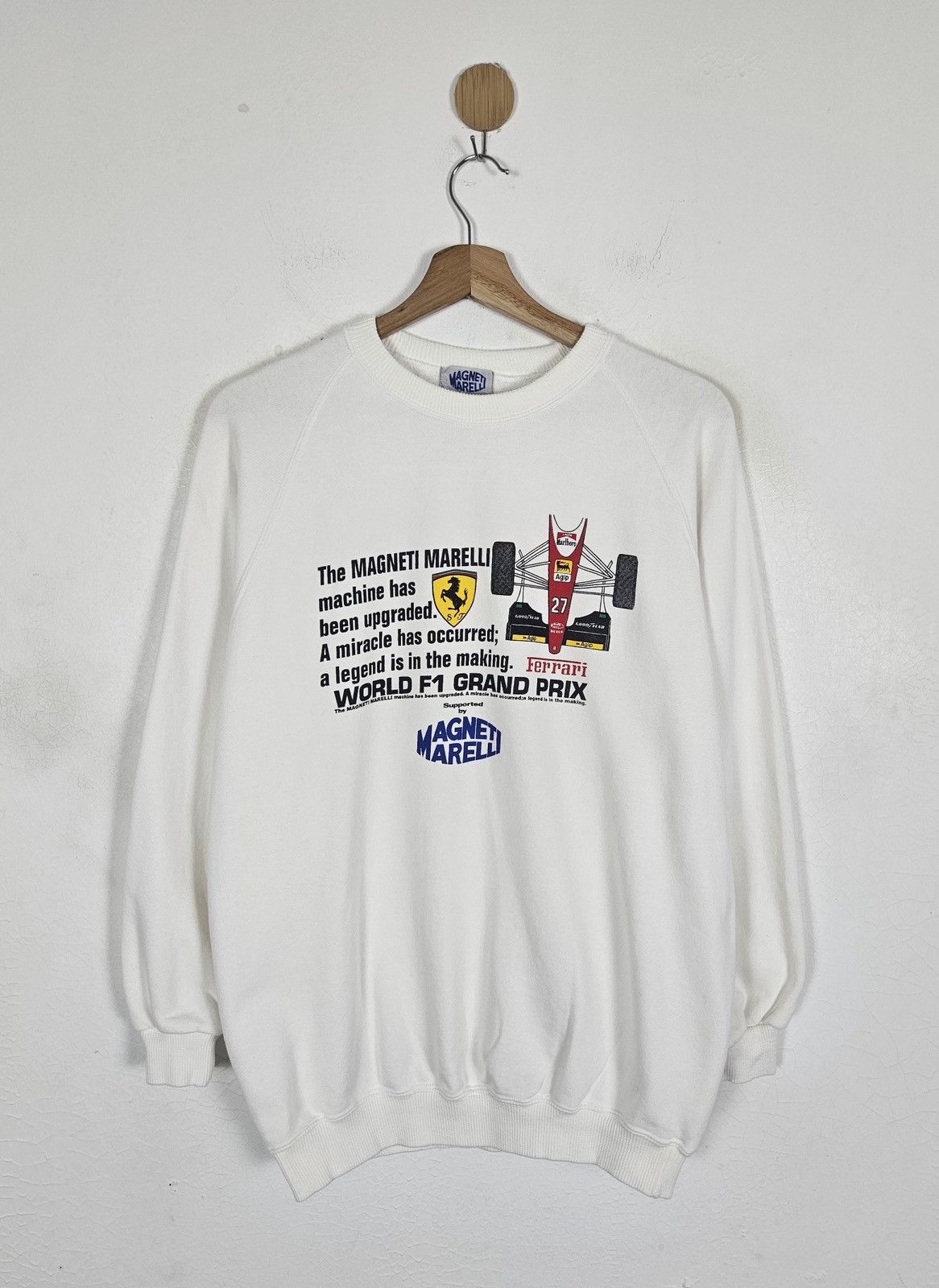 Ferrari Vintage Ferrari Grand Prix F1 Magneti Marelli sweatshirt Size US L / EU 52-54 / 3 - 1 Thumbnail