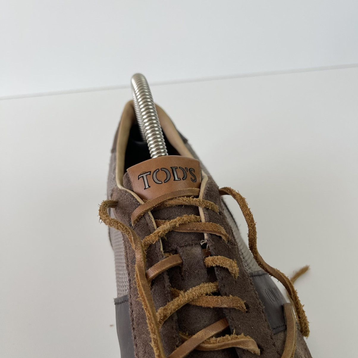 Tod's Tod’s Leather Mesh Sneakers Brown Made In Italy Rare Size US 10.5 / EU 43-44 - 8 Thumbnail
