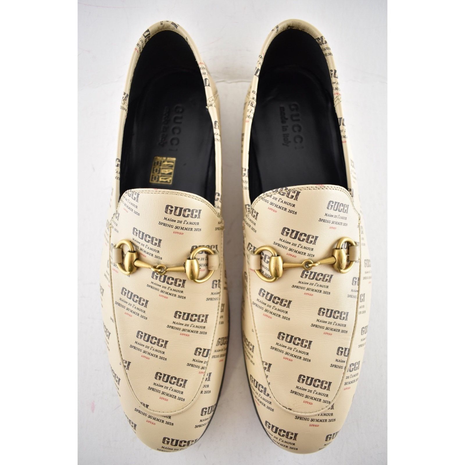 Gucci Gucci Brixton Soy Black Stamp Horsebit Loafer Flat G9 US10 Size US 10 / EU 43 - 12 Thumbnail
