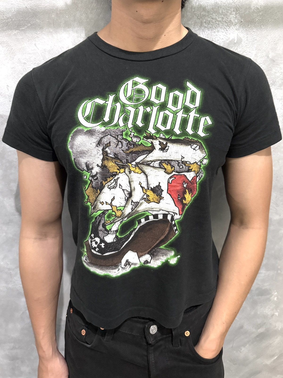 Band Tees 2000s Good Charlotte Fitted Band Tees Size US XS / EU 42 / 0 - 1 Thumbnail