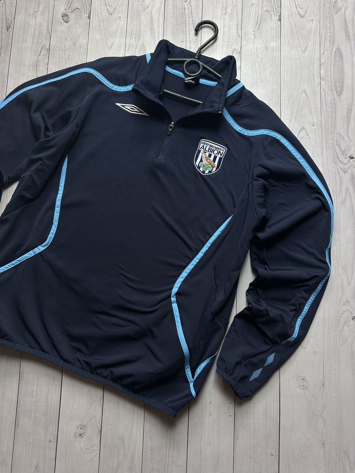 Umbro × Vintage Vintage Umbro West Bromwich soccer sweatshirt zip 1/4 L Size US L / EU 52-54 / 3 - 2 Thumbnail
